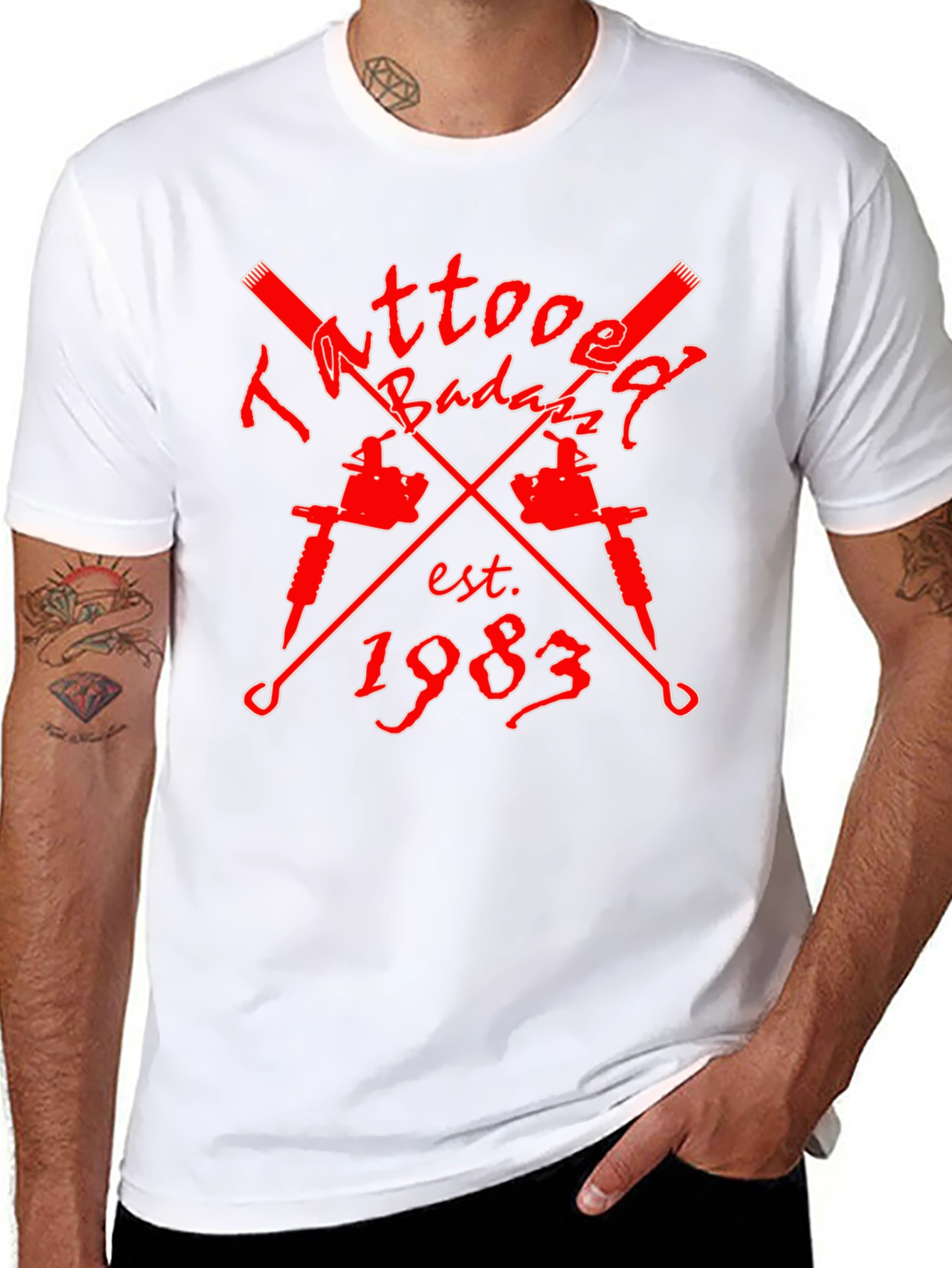 Tattoo Badazz Est. 1983 Black T-Shirt