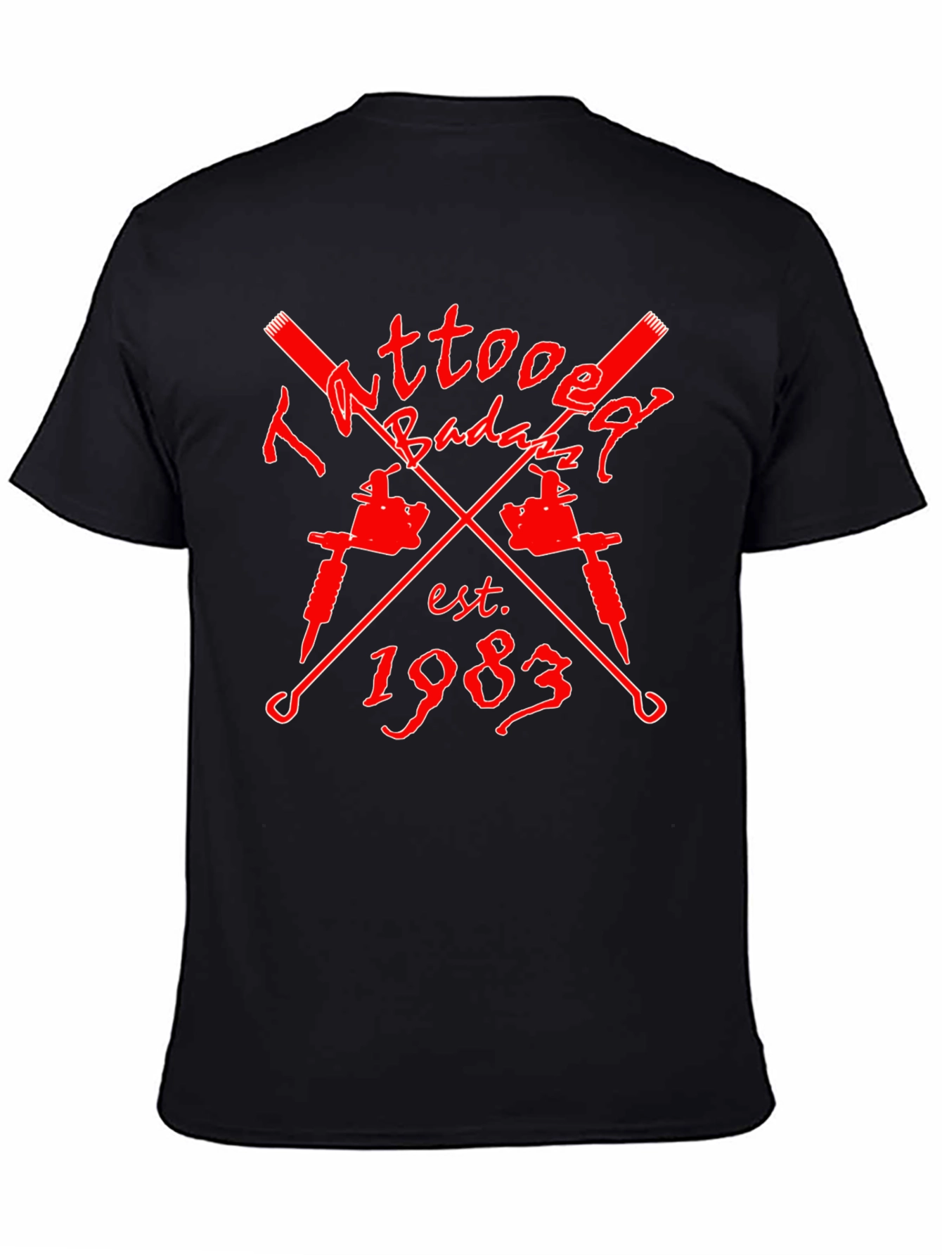 Tattoo Badazz Est. 1983 Black T-Shirt