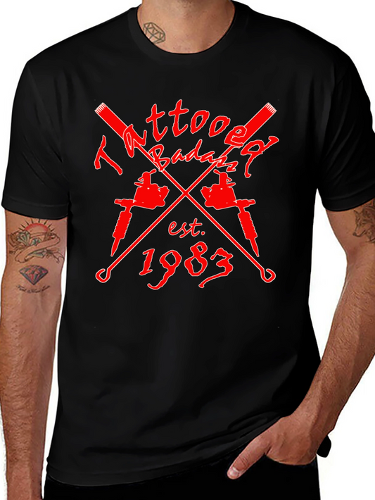 Tattoo Badazz Est. 1983 Black T-Shirt