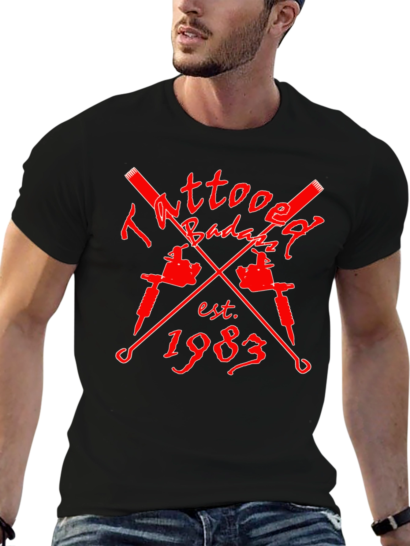 Tattoo Badazz Est. 1983 Black T-Shirt