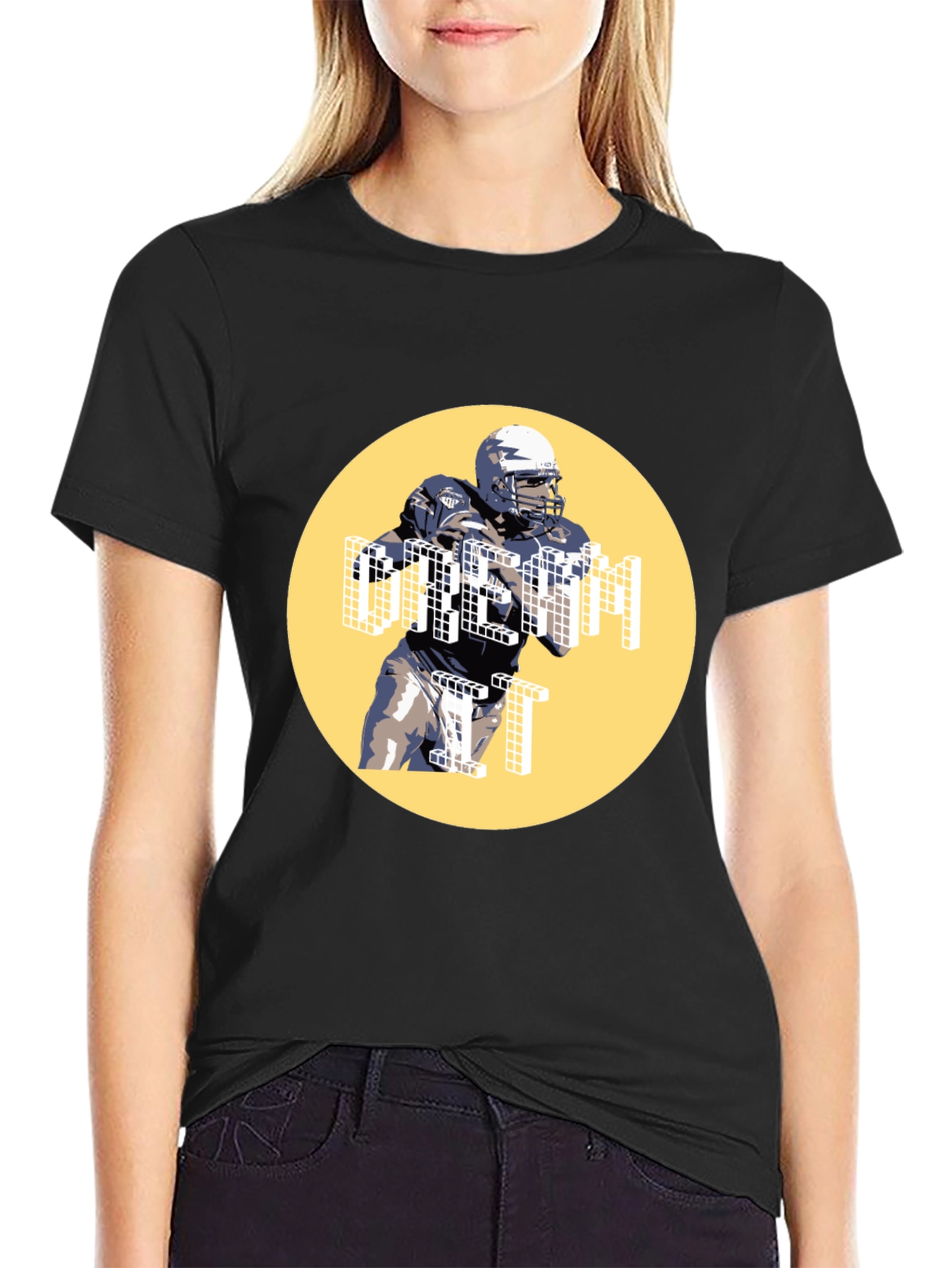 Football Player Graphic Tee - Dream It