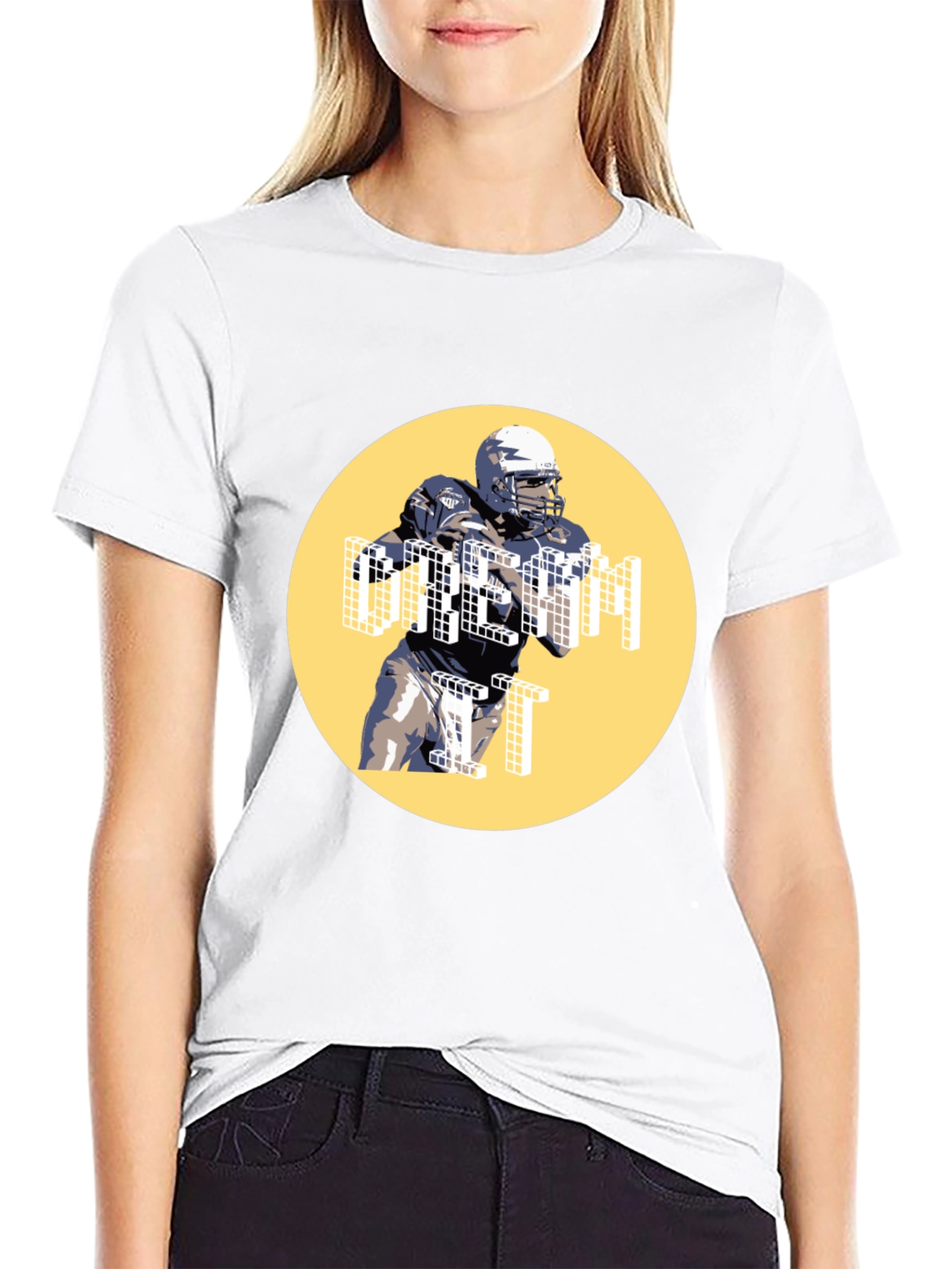 Football Player Graphic Tee - Dream It