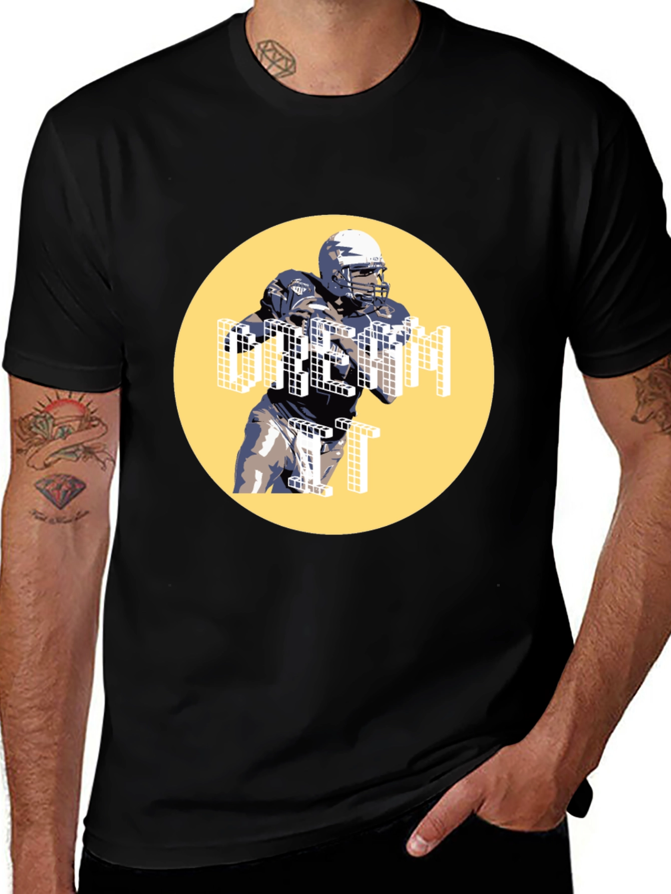 Football Player Graphic Tee - Dream It