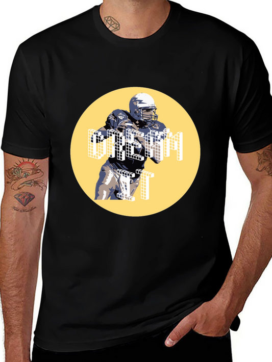 Football Player Graphic Tee - Dream It
