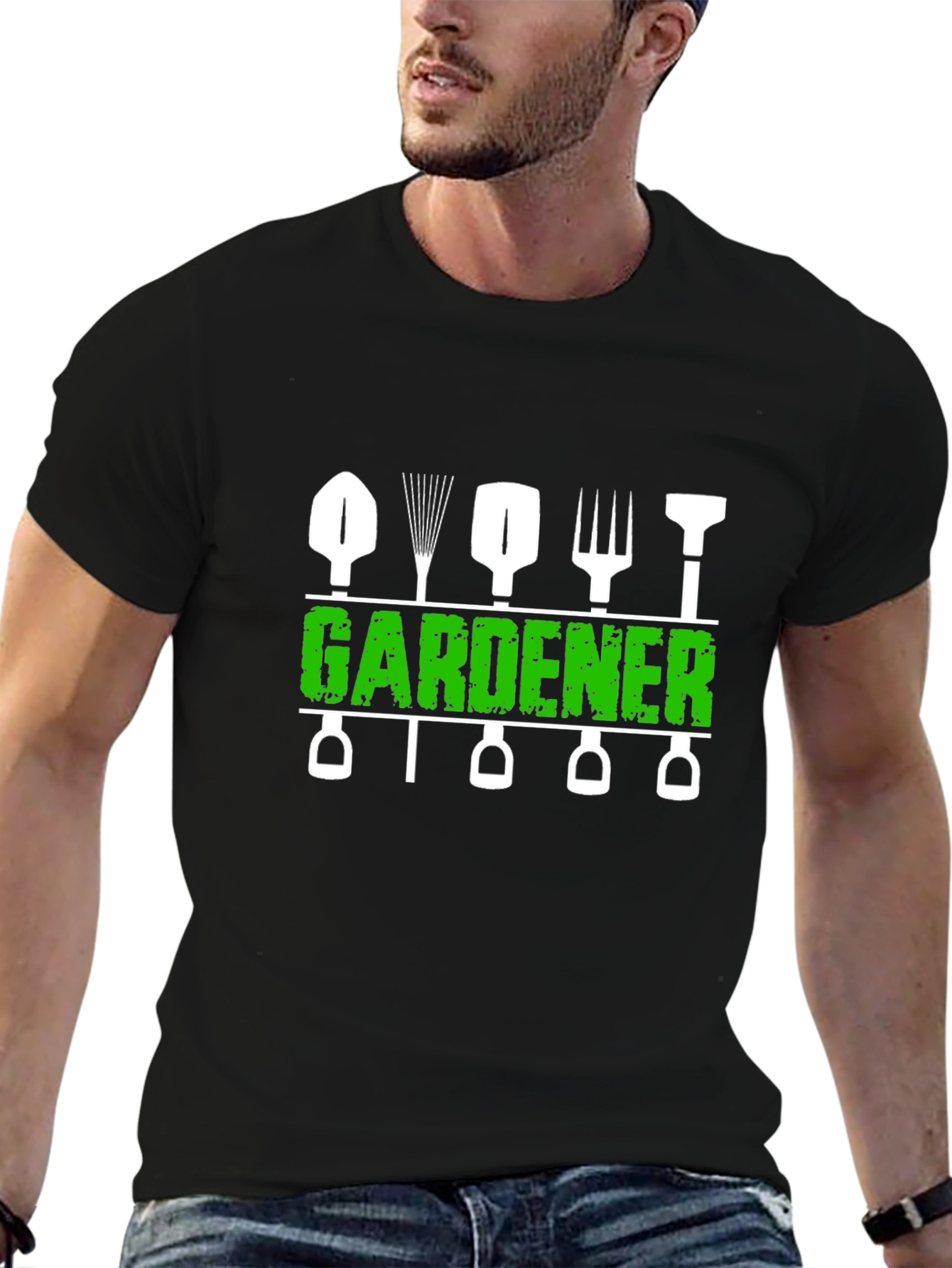Gardener T-Shirt - Gardening Tools Design