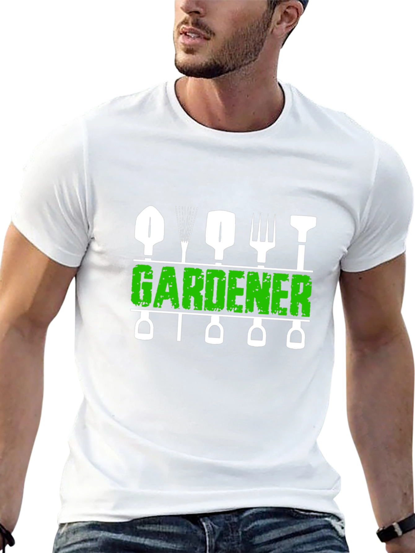 Gardener T-Shirt - Gardening Tools Design