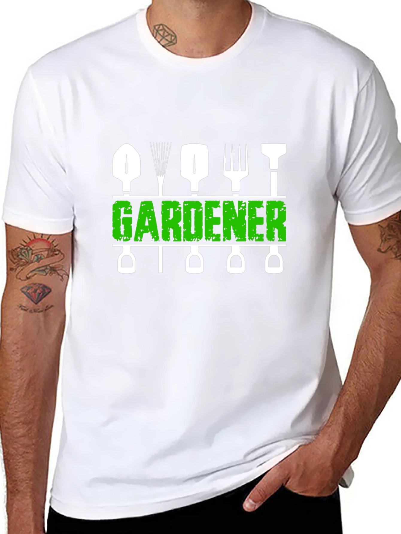 Gardener T-Shirt - Gardening Tools Design