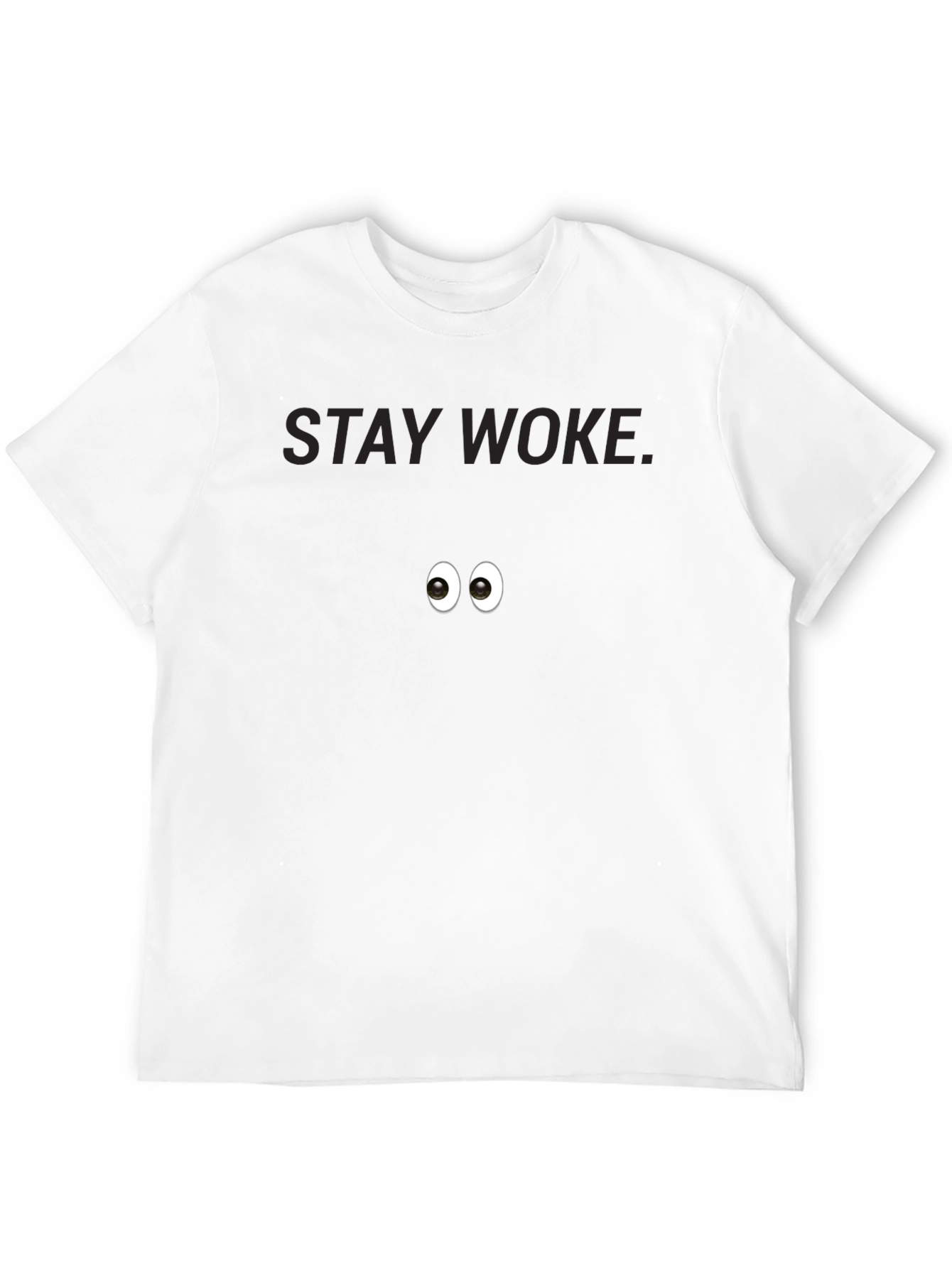 Stay Woke Eye Graphic Black T-Shirt