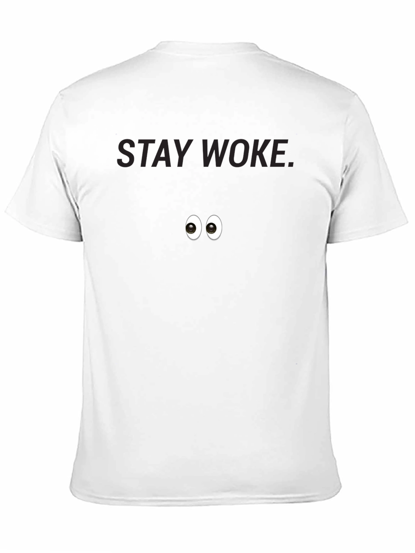 Stay Woke Eye Graphic Black T-Shirt