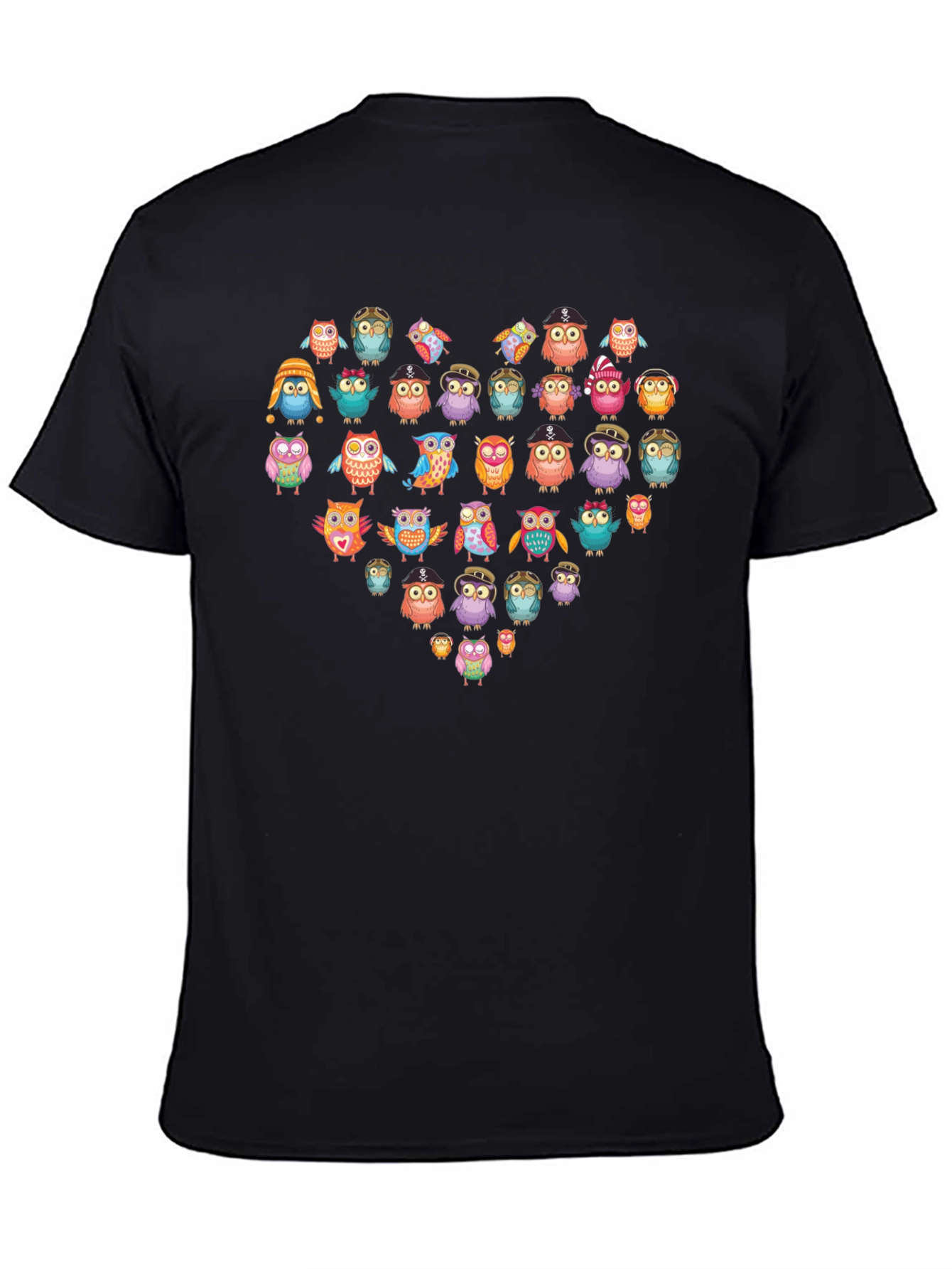 Owl Heart T-Shirt - Unique Graphic Tee