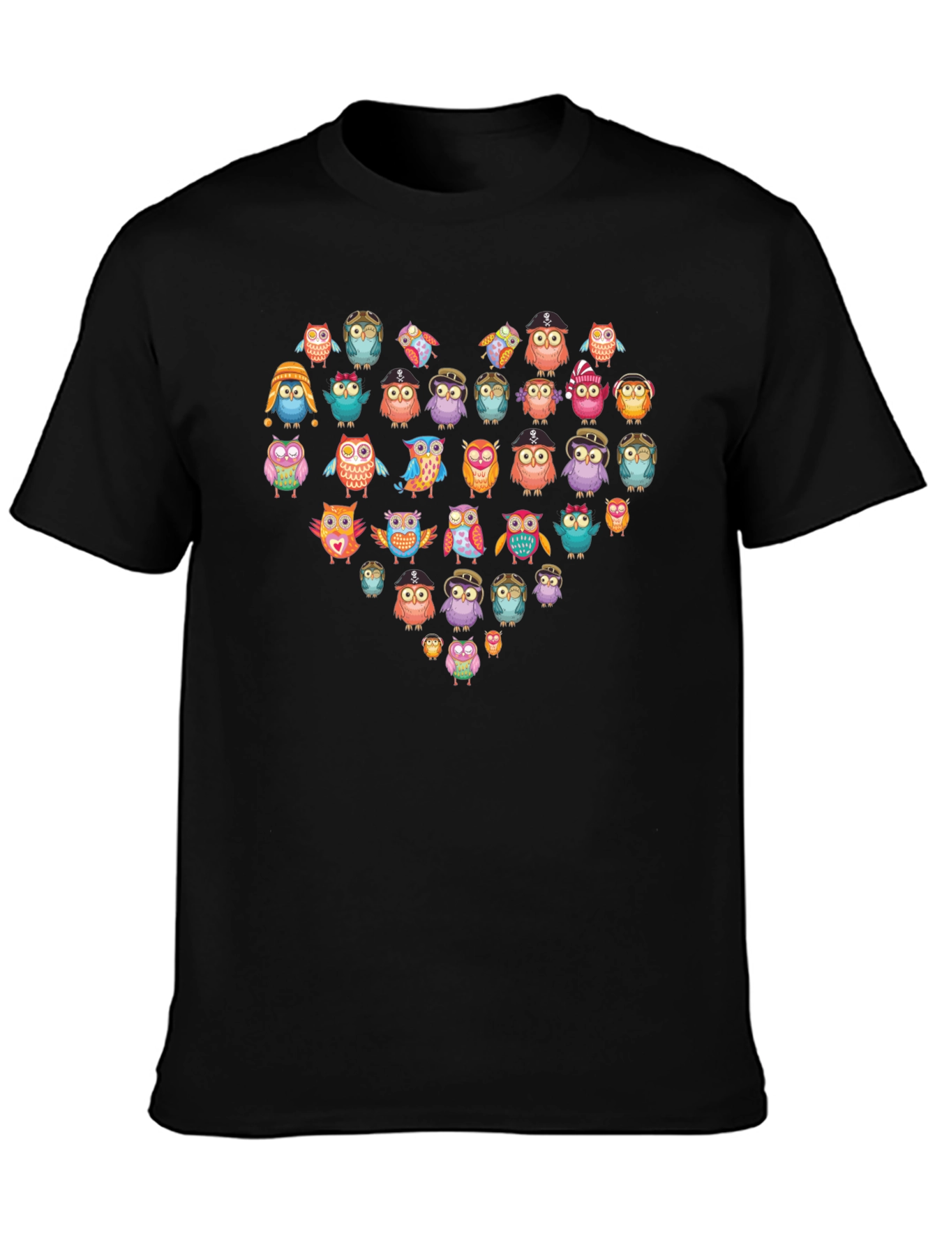 Owl Heart T-Shirt - Unique Graphic Tee