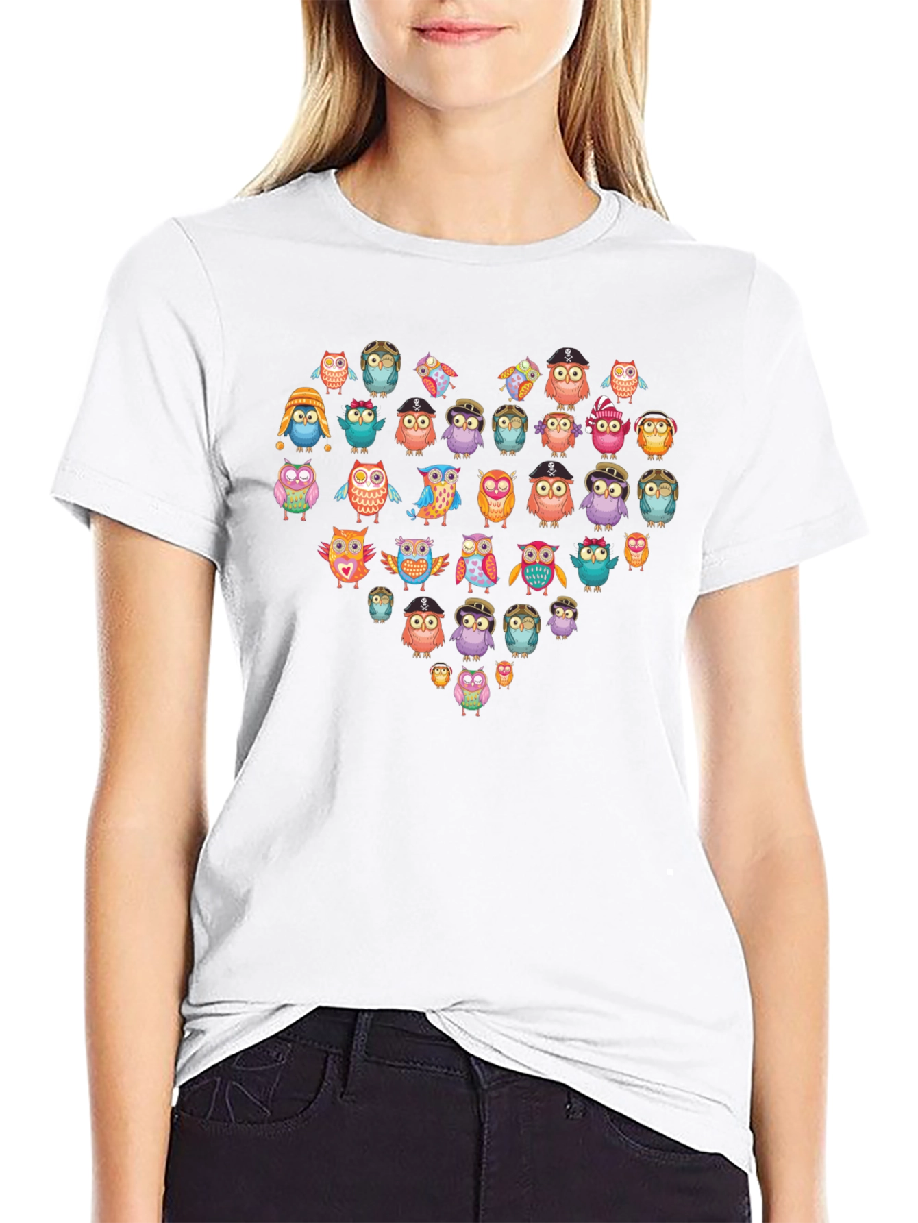 Owl Heart T-Shirt - Unique Graphic Tee