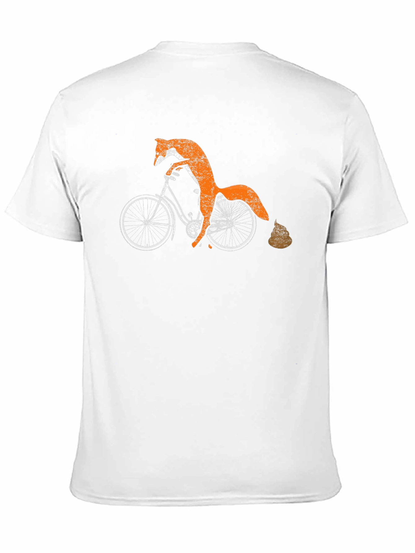 Fox on Bike T-Shirt - Funny Animal Graphic Tee