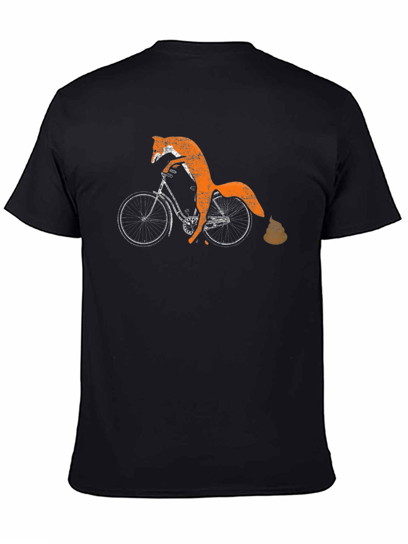 Fox on Bike T-Shirt - Funny Animal Graphic Tee