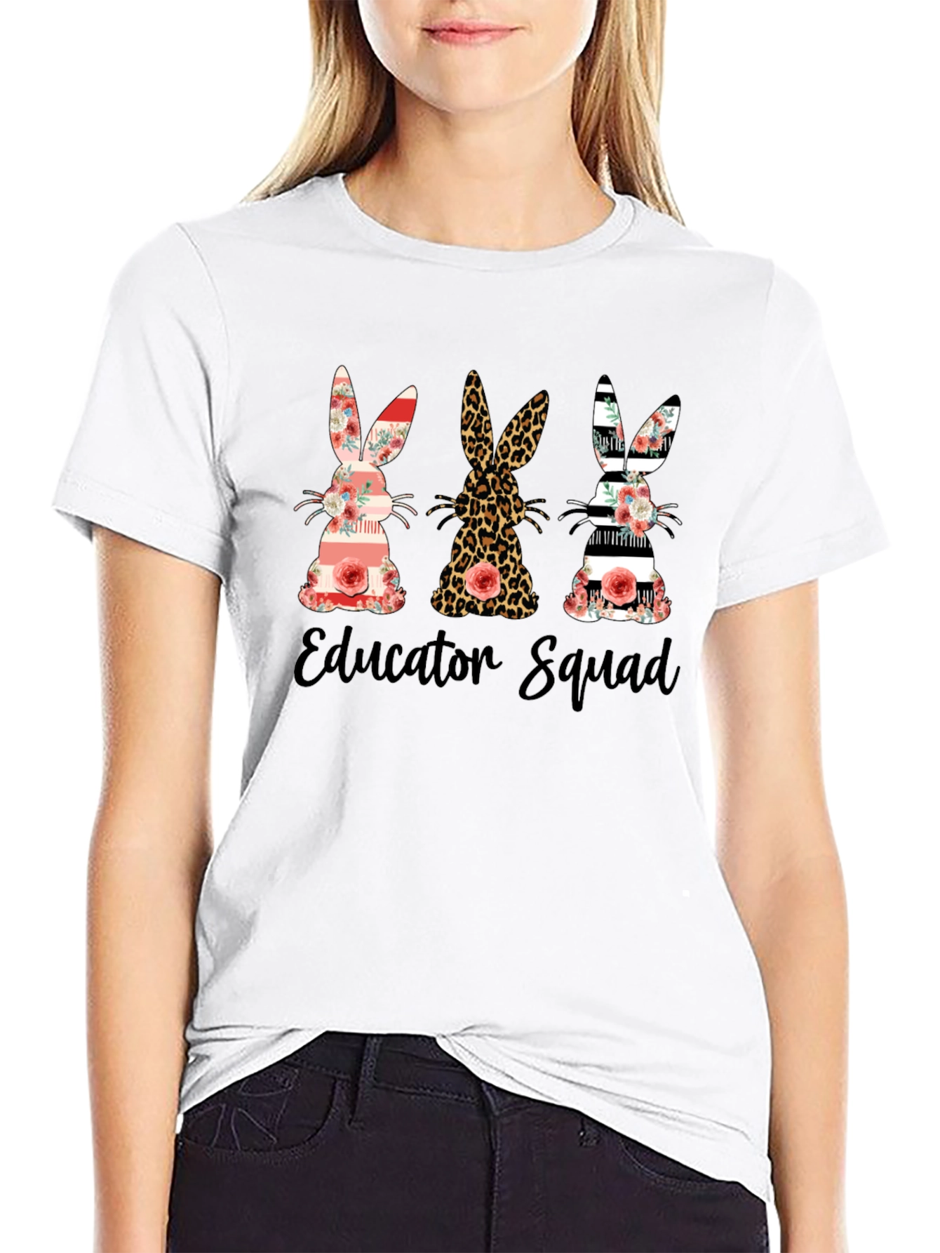 Educator Squad Easter Bunny T-Shirt