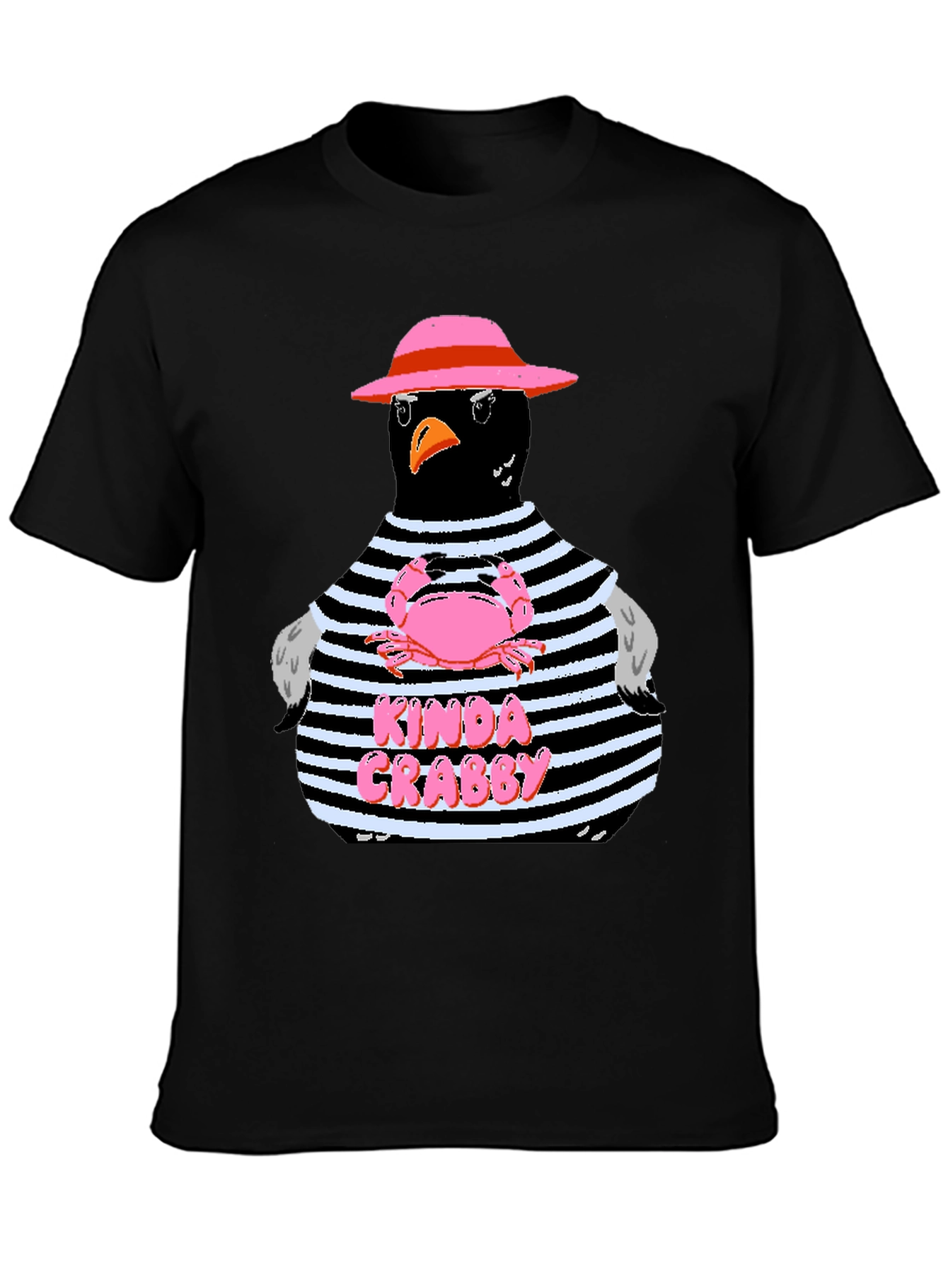 Kinda Crabby Graphic Tee - Funny Bird Shirt