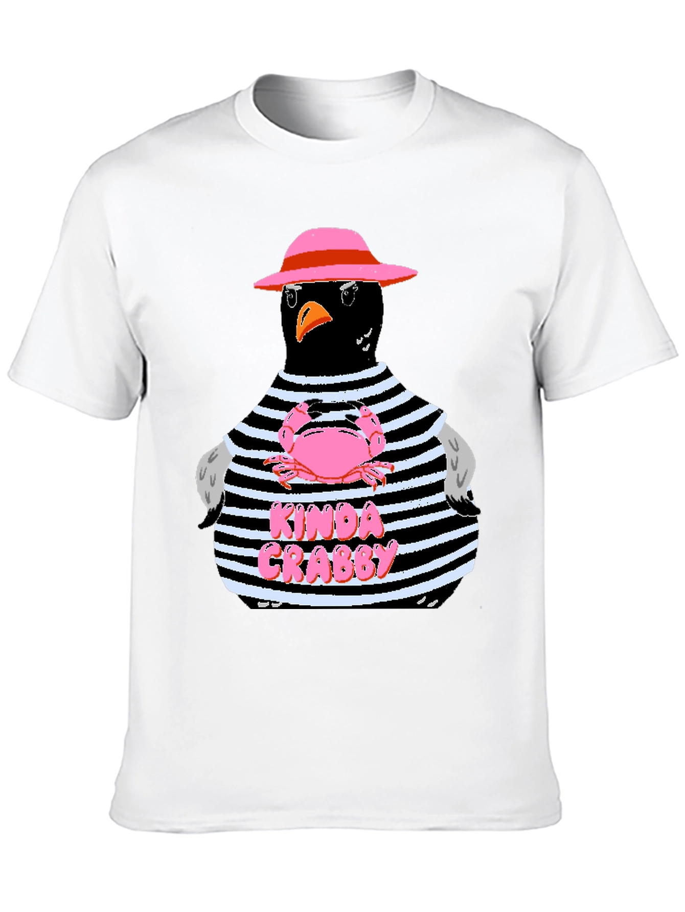 Kinda Crabby Graphic Tee - Funny Bird Shirt