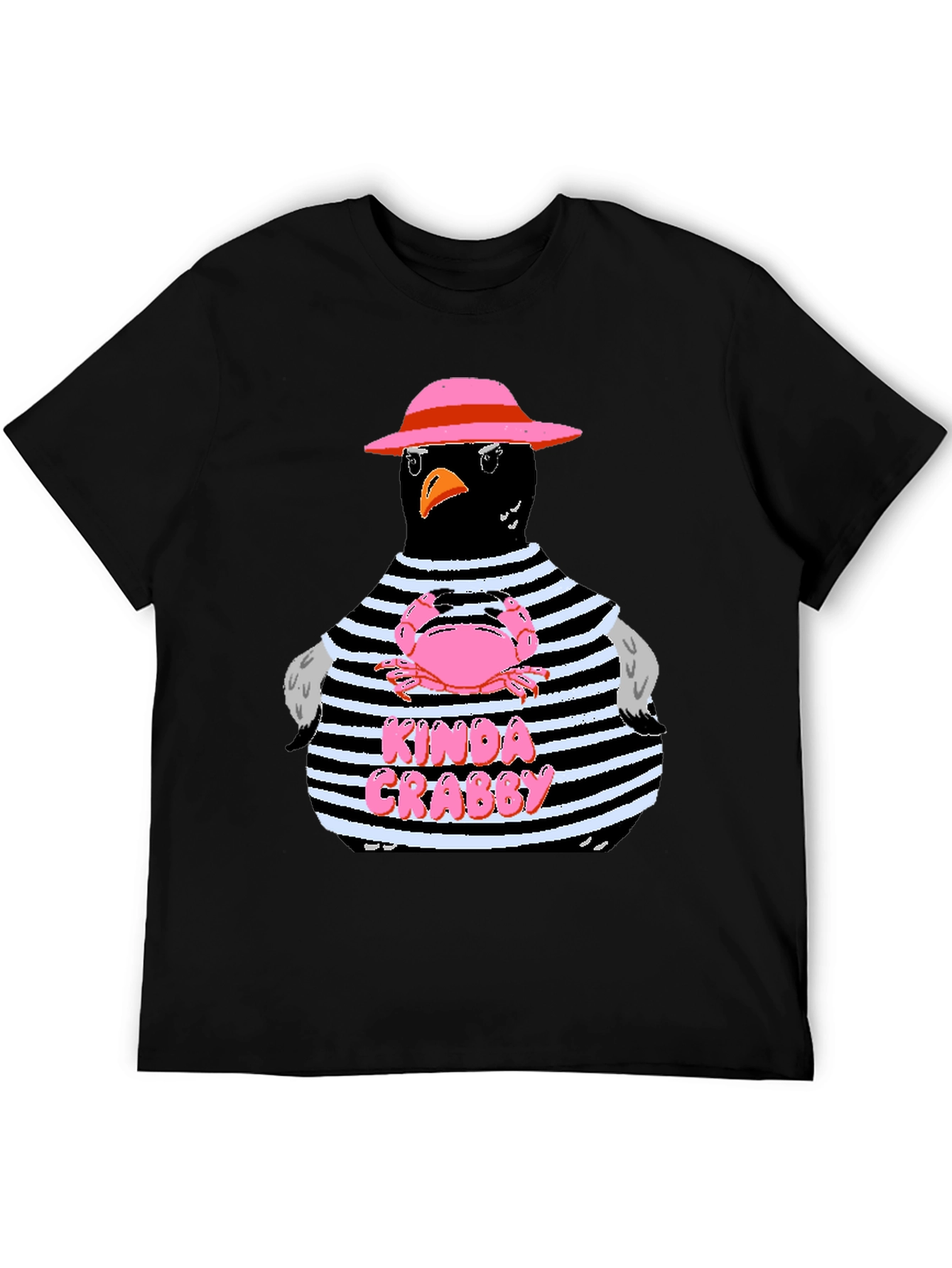 Kinda Crabby Graphic Tee - Funny Bird Shirt