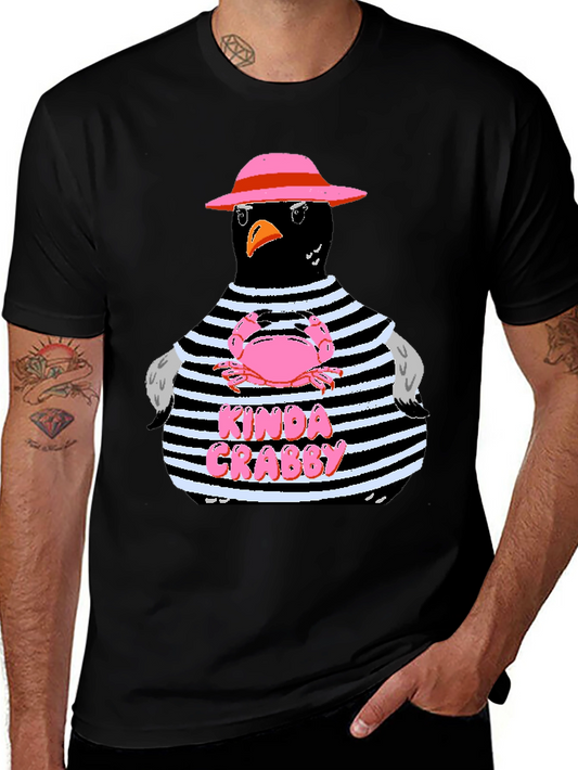 Kinda Crabby Graphic Tee - Funny Bird Shirt