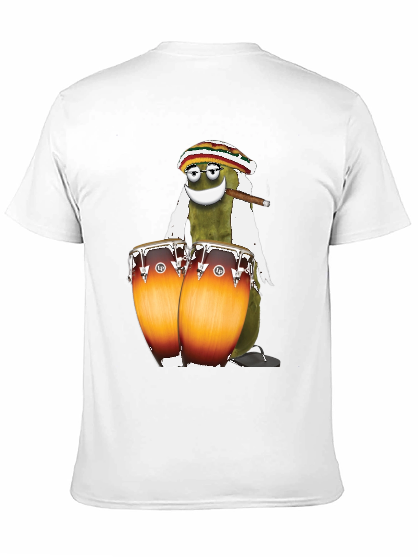 Rasta Pickle Playing Drums T-Shirt