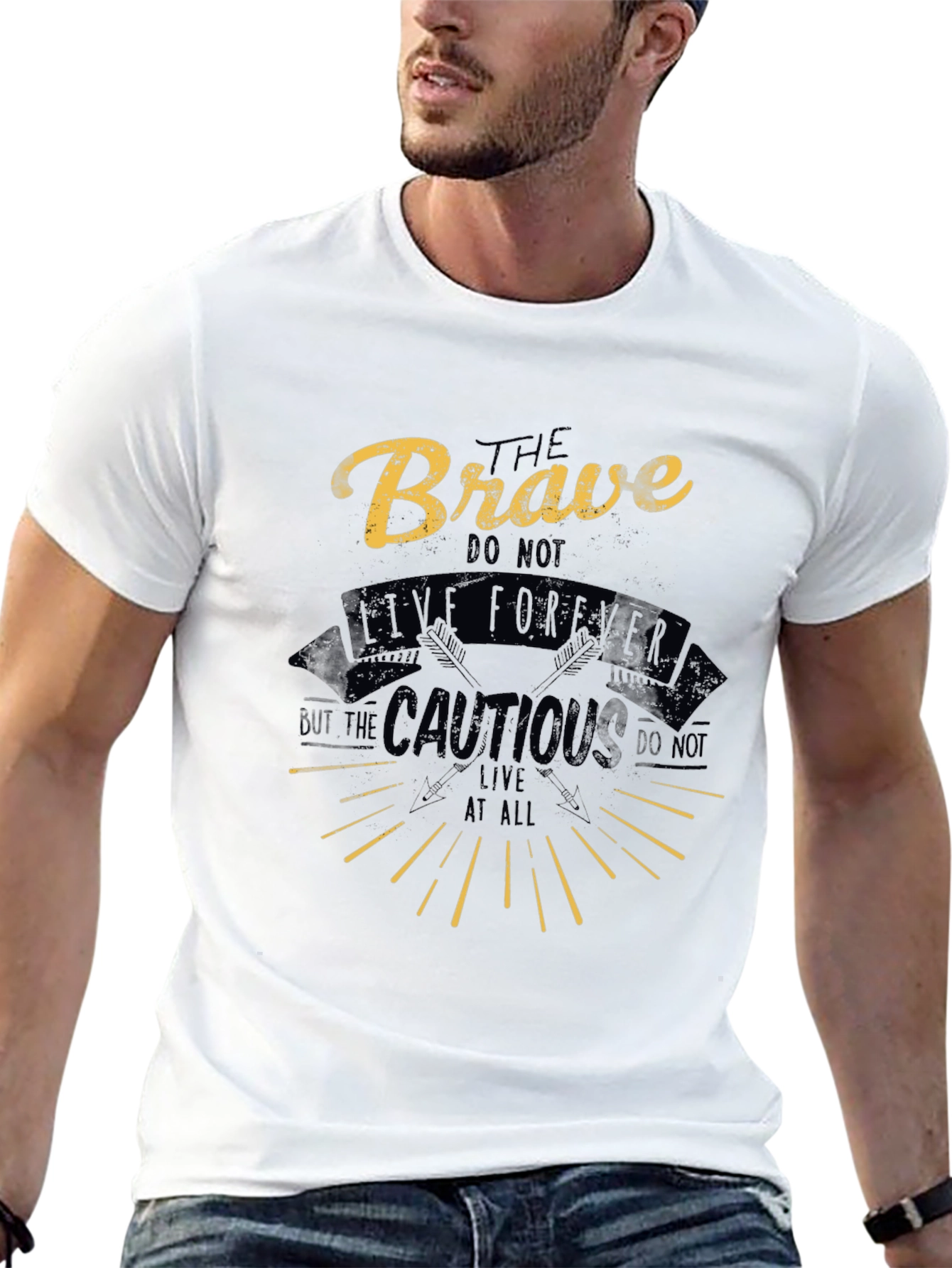 Brave Tee: Live Forever Graphic T-Shirt