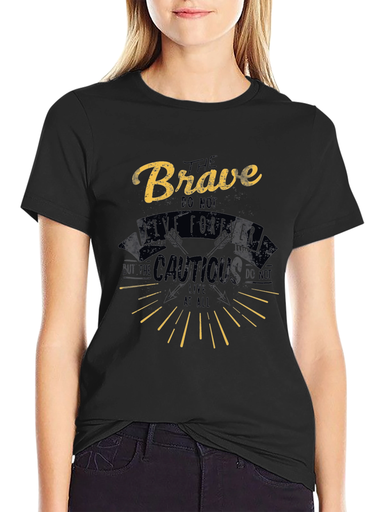 Brave Tee: Live Forever Graphic T-Shirt