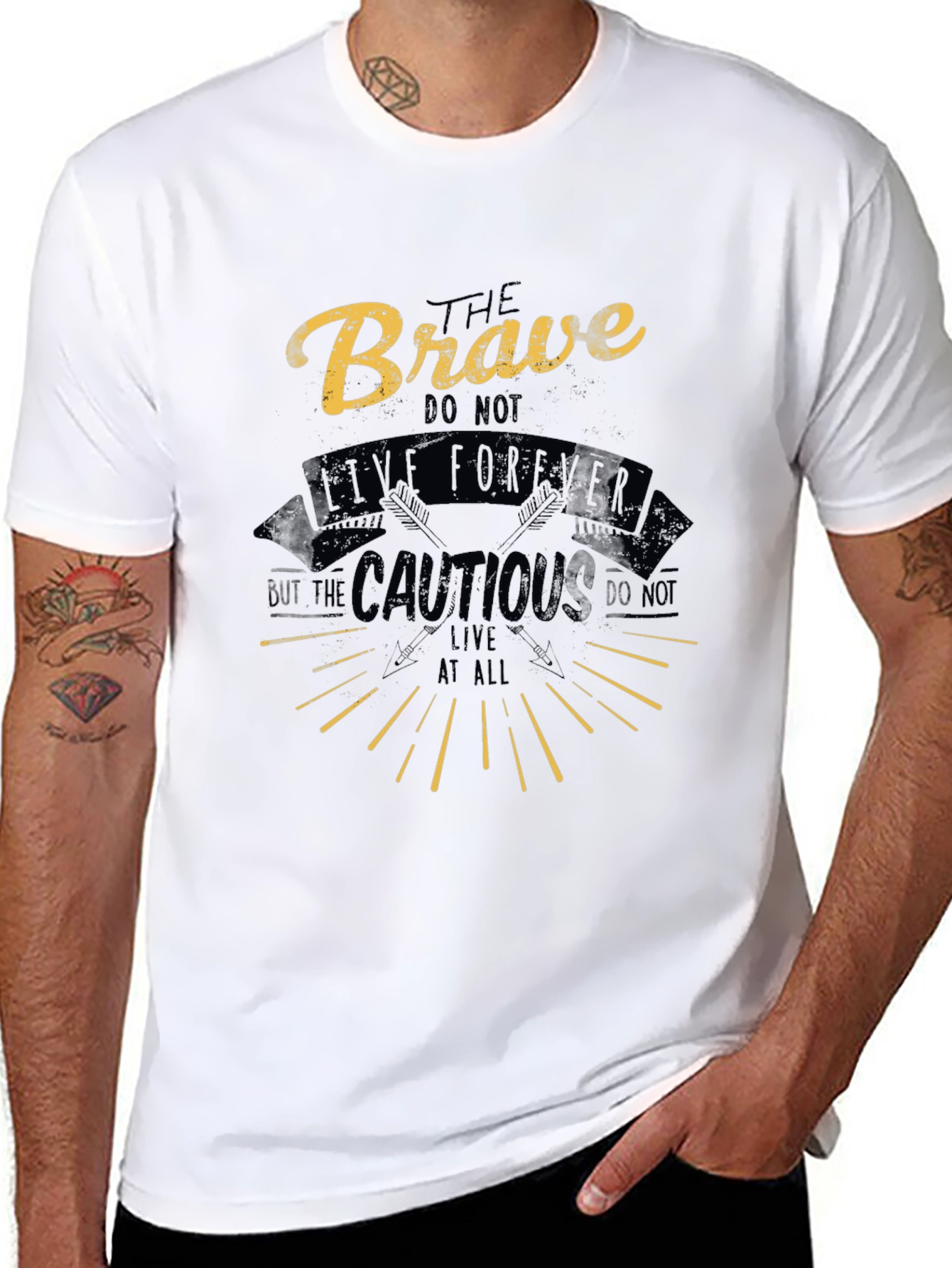 Brave Tee: Live Forever Graphic T-Shirt