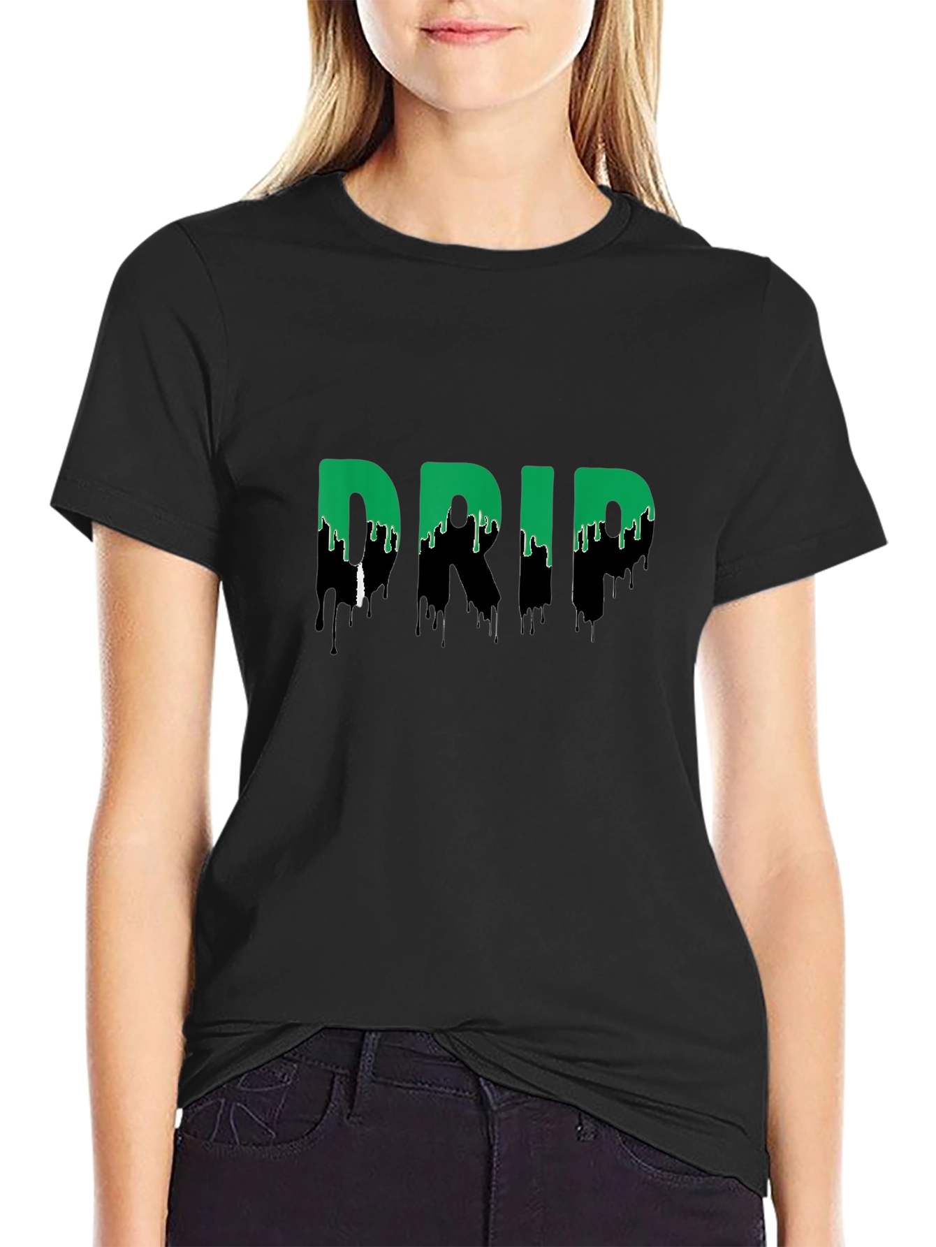 Drip Graphic Print Mens T-Shirt