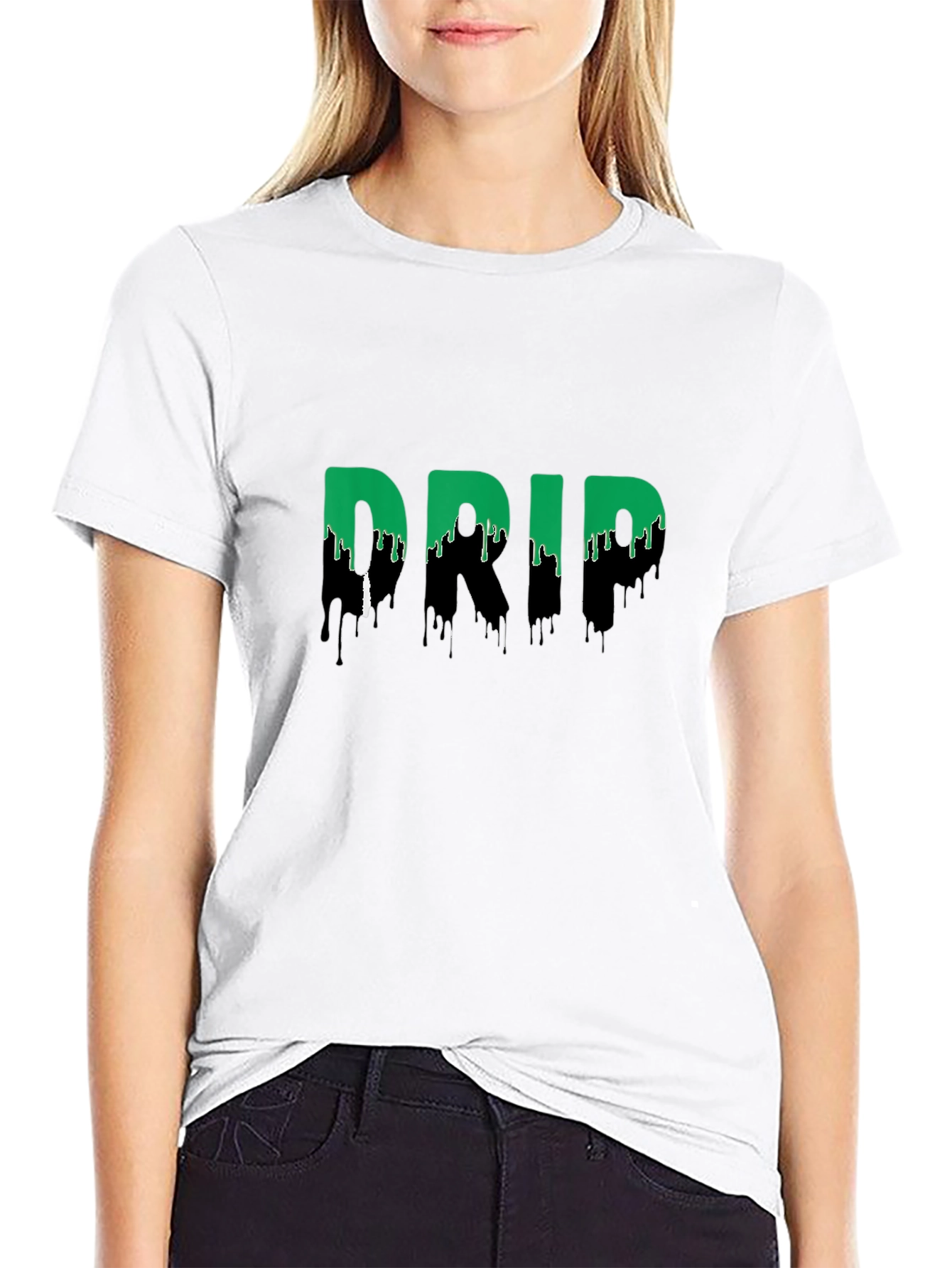 Drip Graphic Print Mens T-Shirt