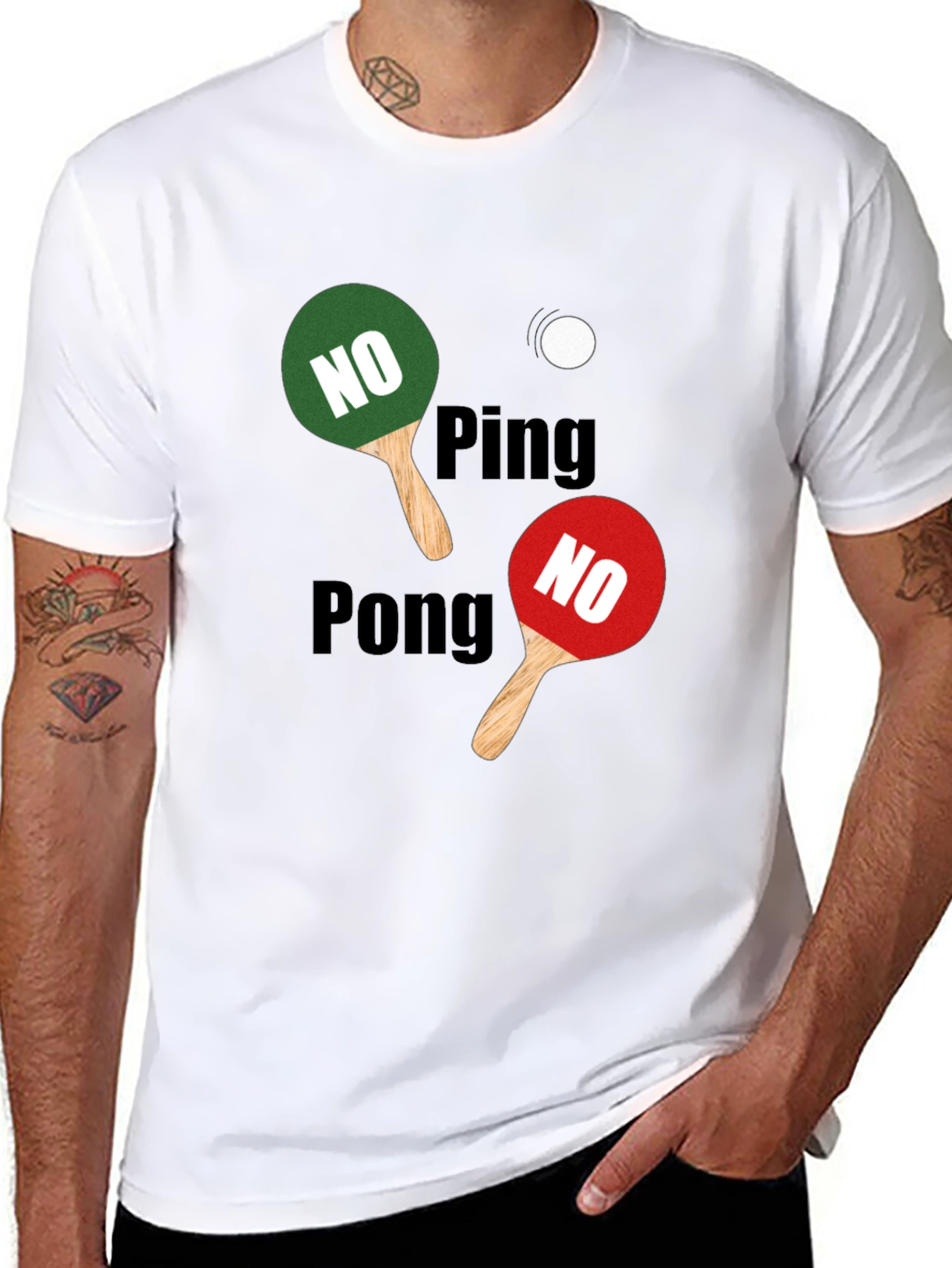 No Ping Pong T-Shirt - Funny Sport Tee