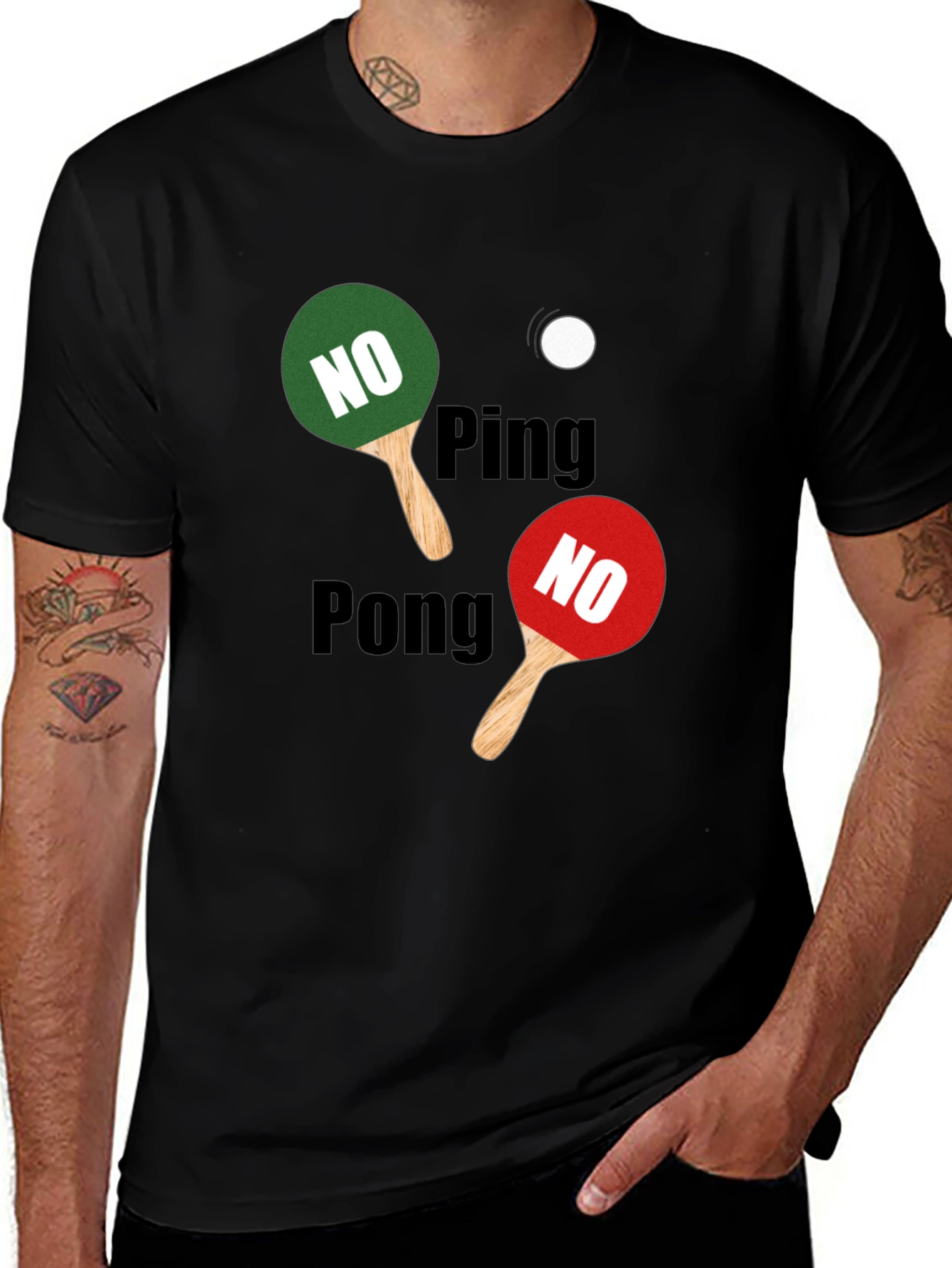 No Ping Pong T-Shirt - Funny Sport Tee