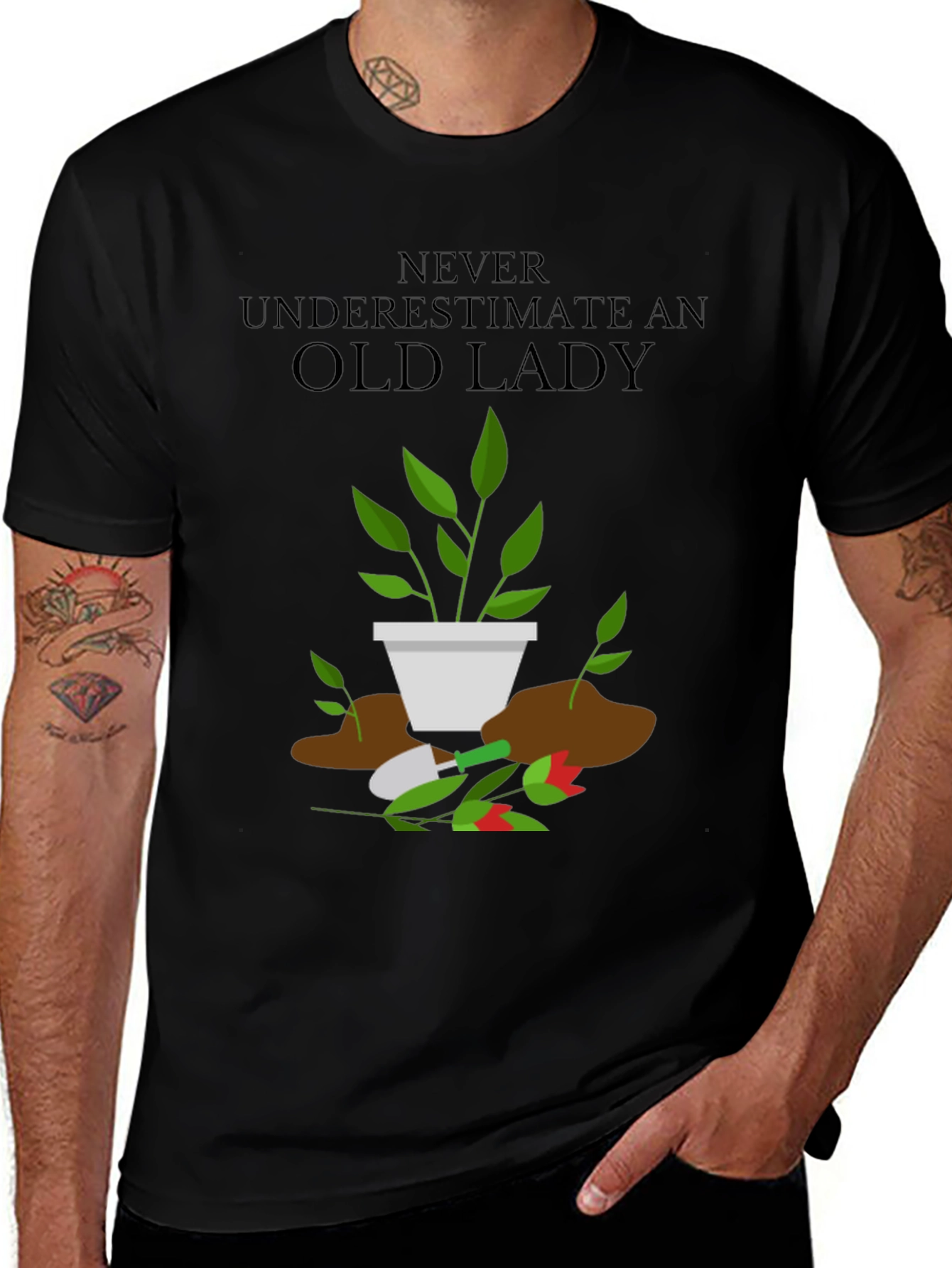 Funny Gardener Old Lady T-Shirt