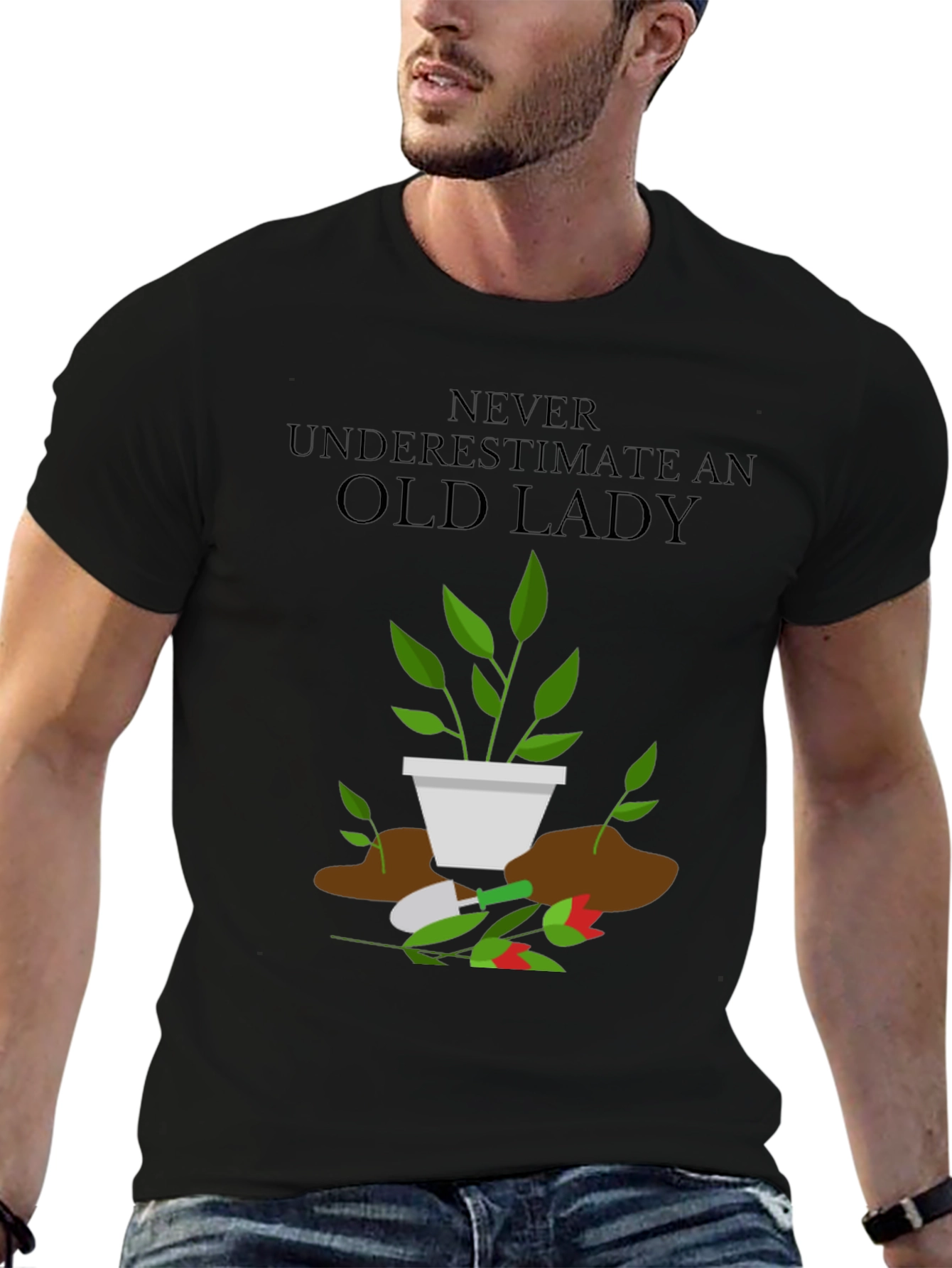 Funny Gardener Old Lady T-Shirt