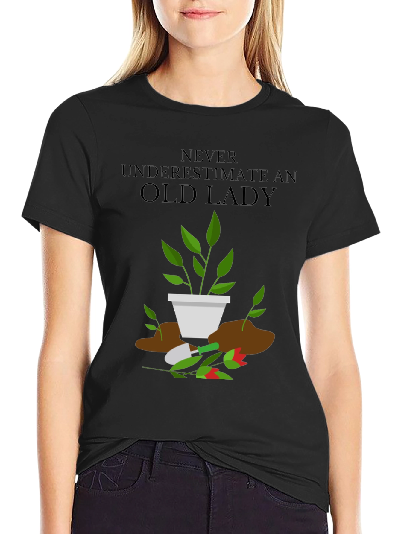 Funny Gardener Old Lady T-Shirt