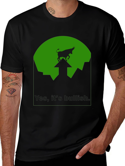 Bullish Market Black Graphic Tee - Stock Trader Shirt