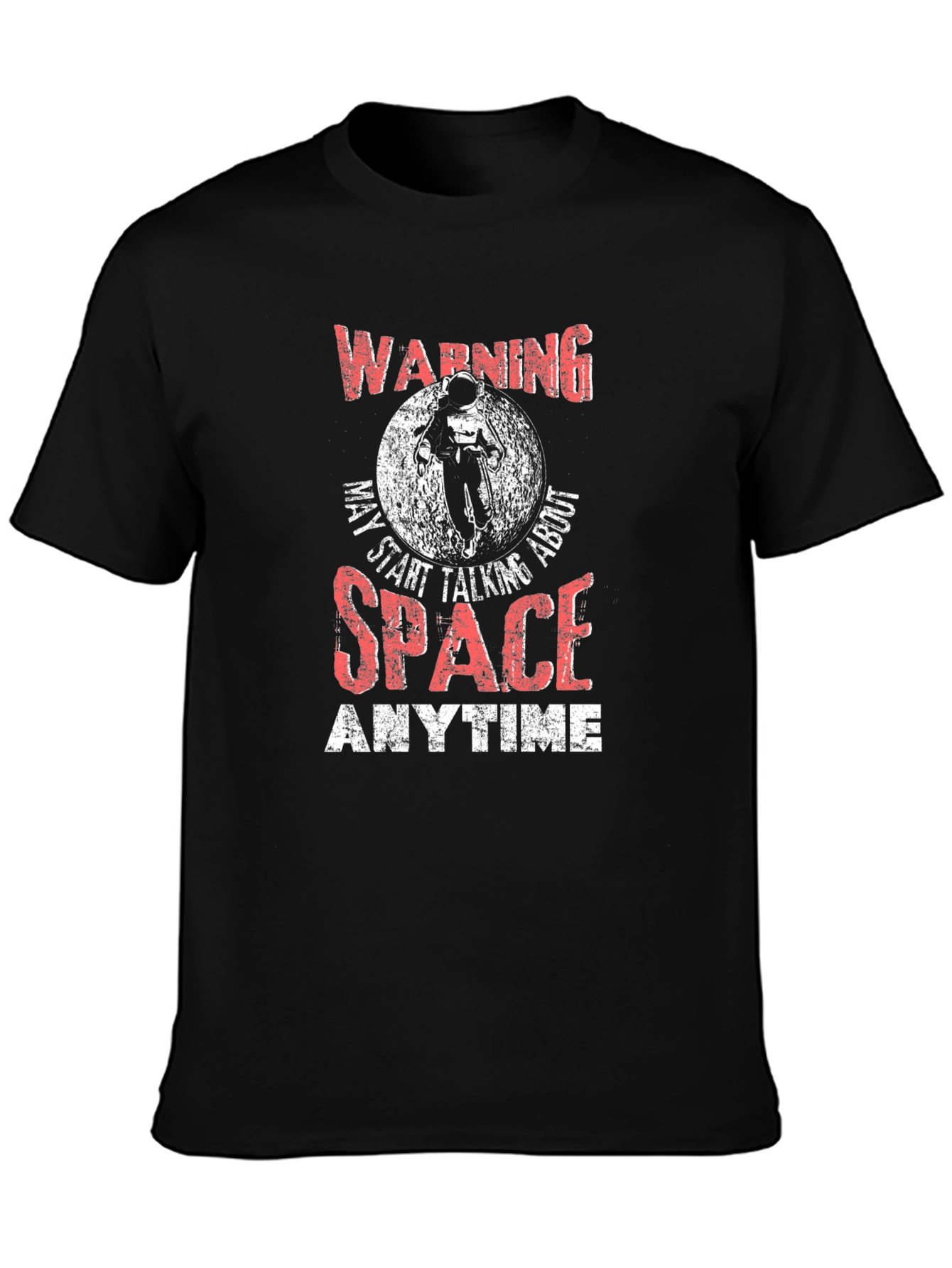 Warning Space T-Shirt - Astronaut Design