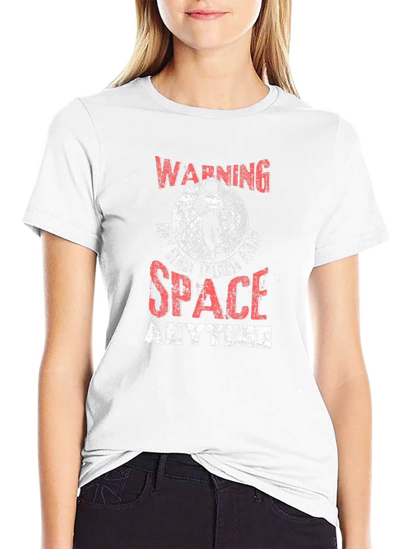Warning Space T-Shirt - Astronaut Design