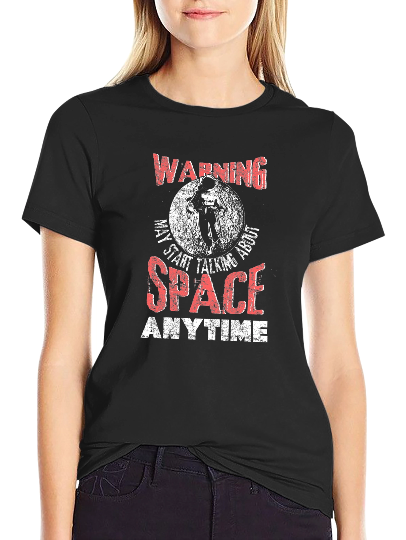 Warning Space T-Shirt - Astronaut Design