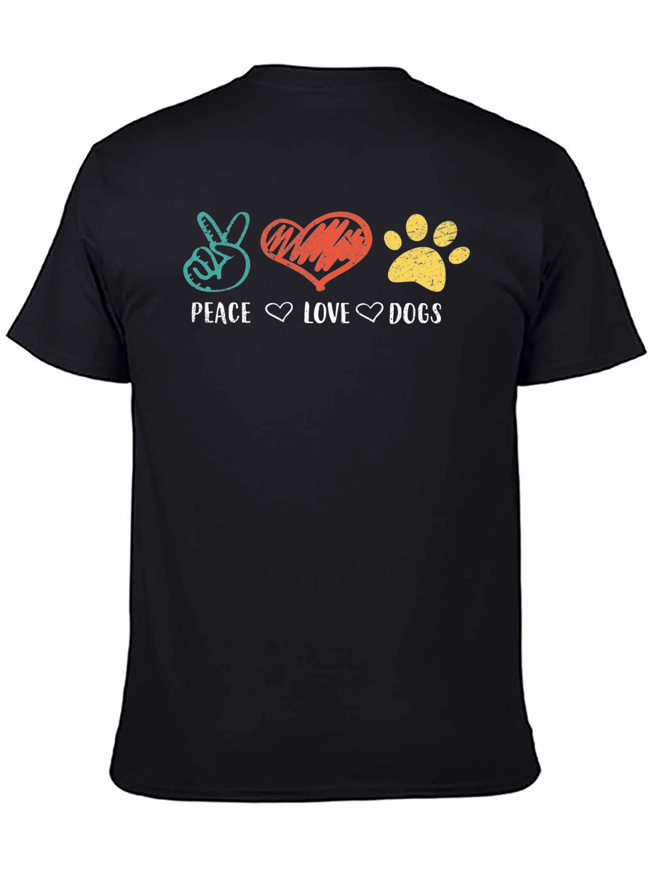 Peace Love Dogs Graphic T-Shirt