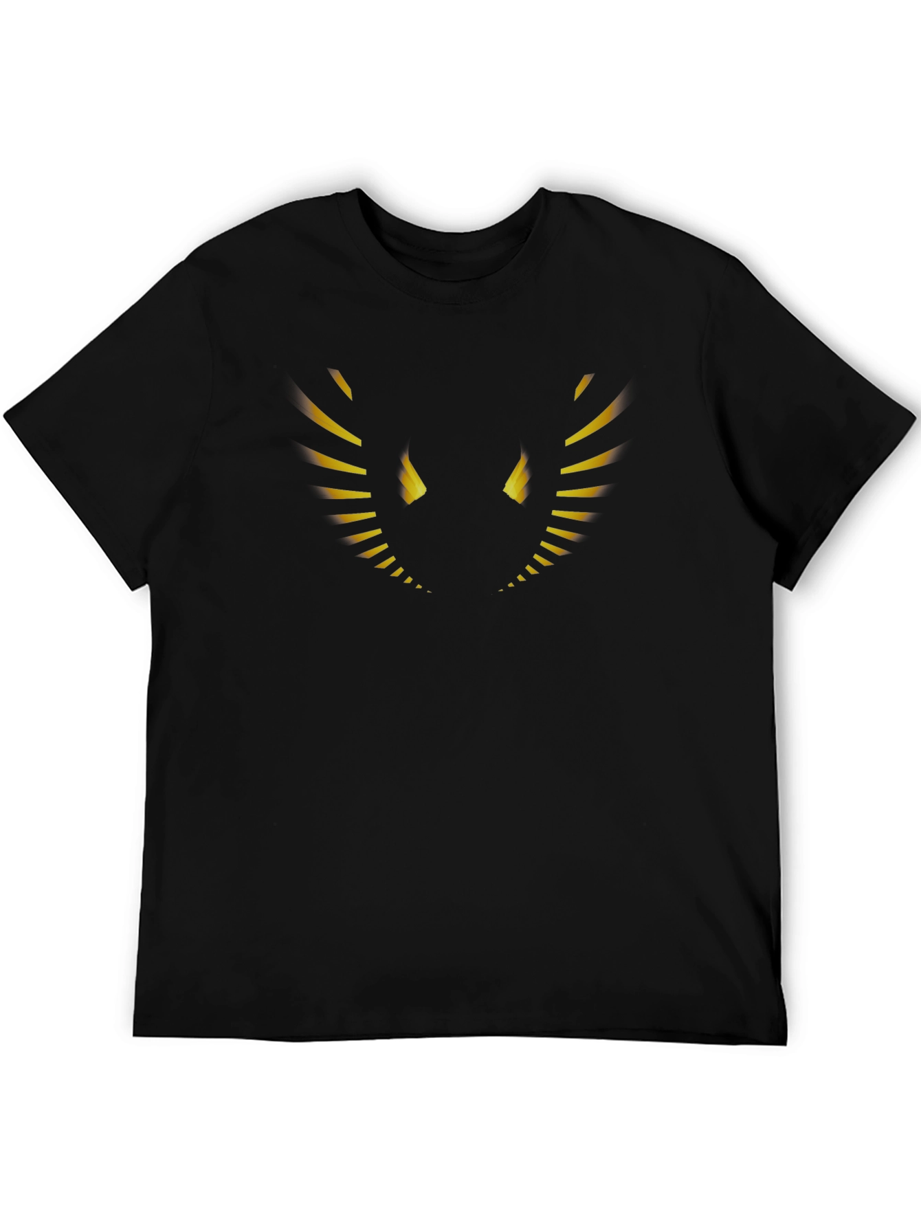 Mens Black Graphic T-Shirt - Abstract Eye Design