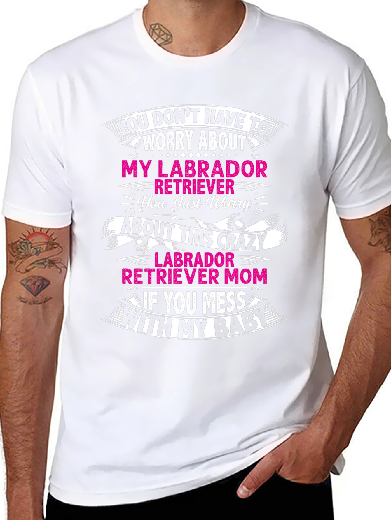 Labrador Retriever Mom T-Shirt - Crazy Mom