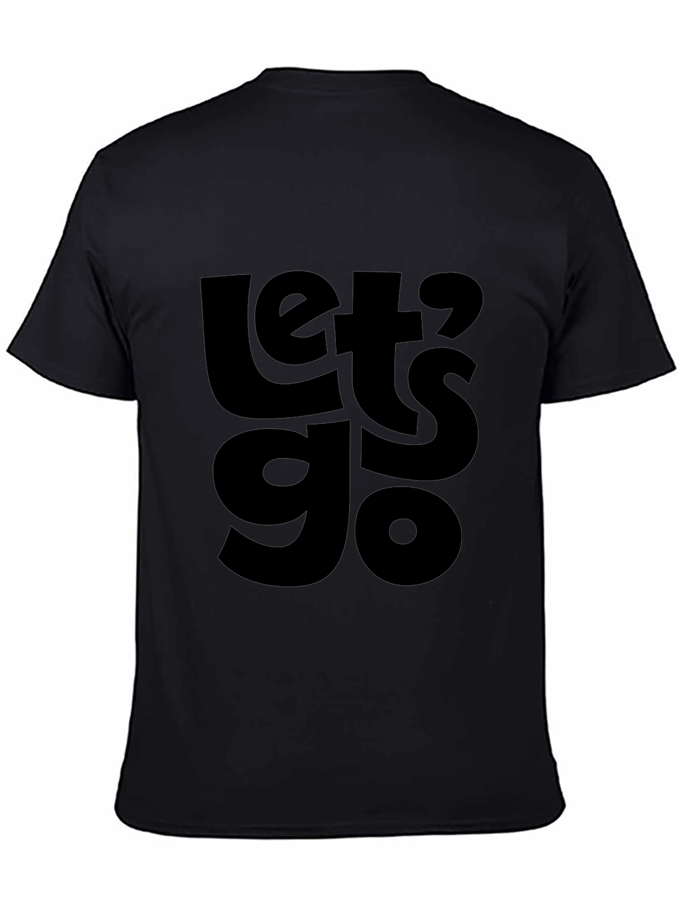 Lets Go Graphic Tee - Mens Black T-Shirt