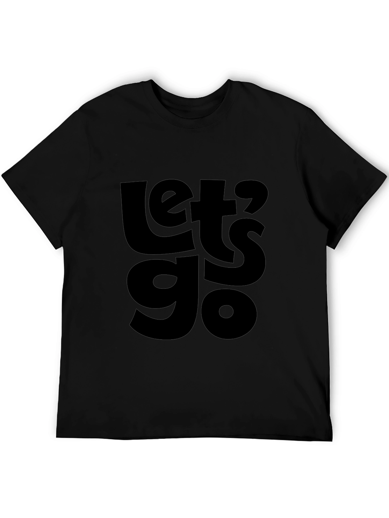 Lets Go Graphic Tee - Mens Black T-Shirt