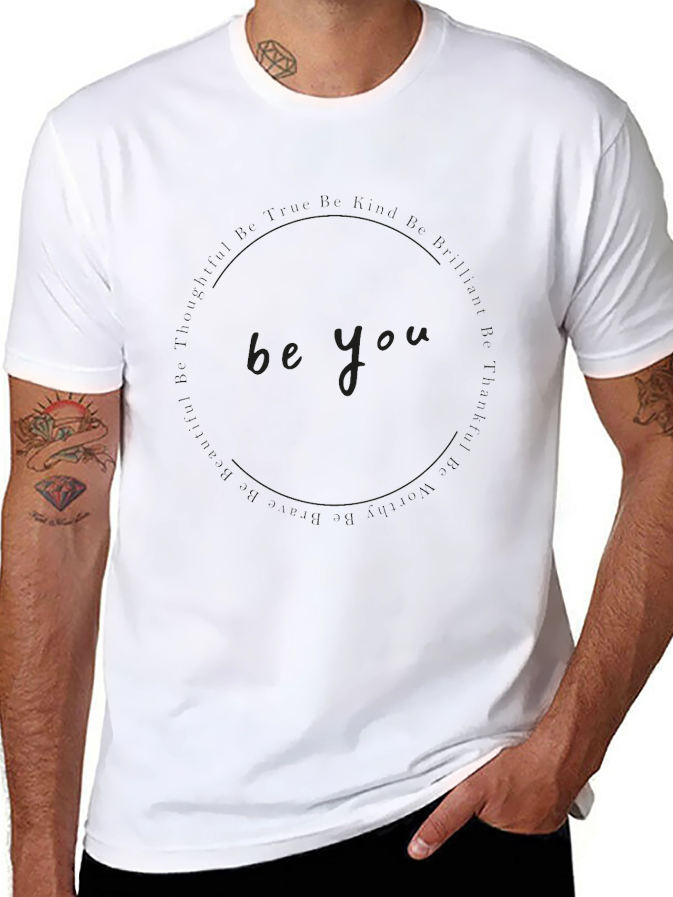 Be You - Black Crew Neck T-Shirt
