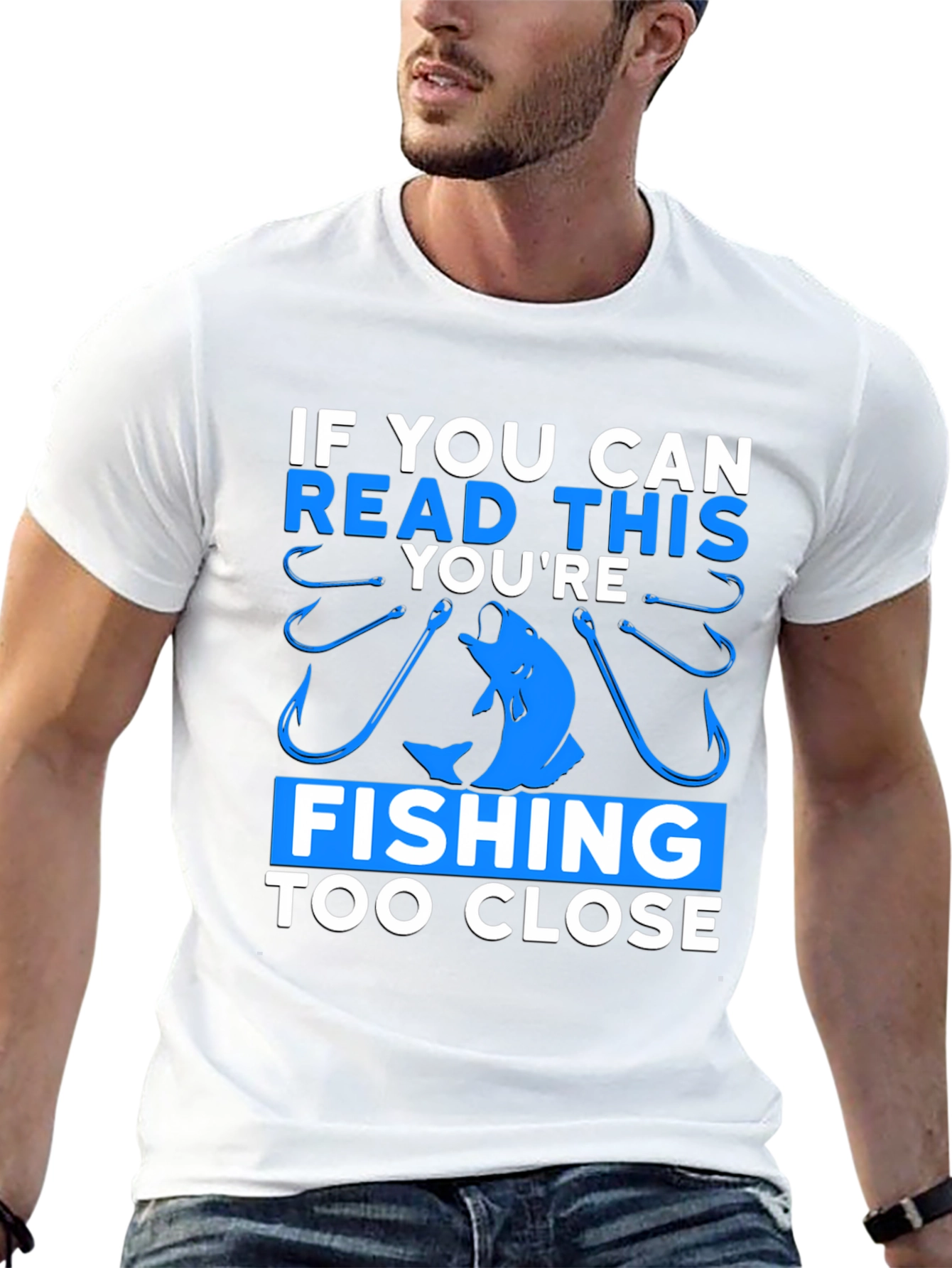 Fishing Too Close Graphic Tee