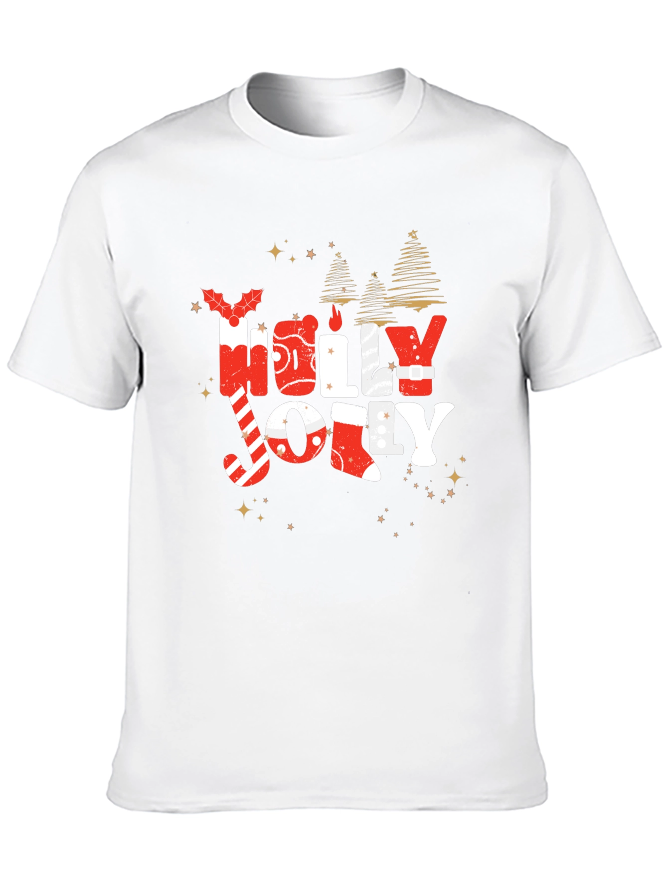 Festive Holly Jolly Christmas T-Shirt
