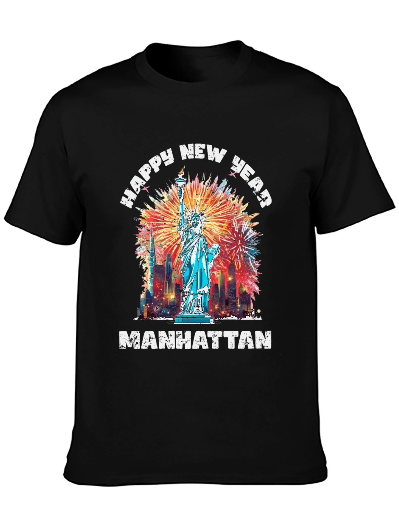 NY Happy New Year Manhattan T-Shirt