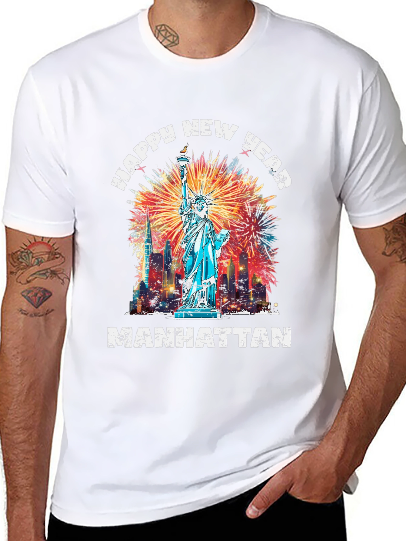 NY Happy New Year Manhattan T-Shirt