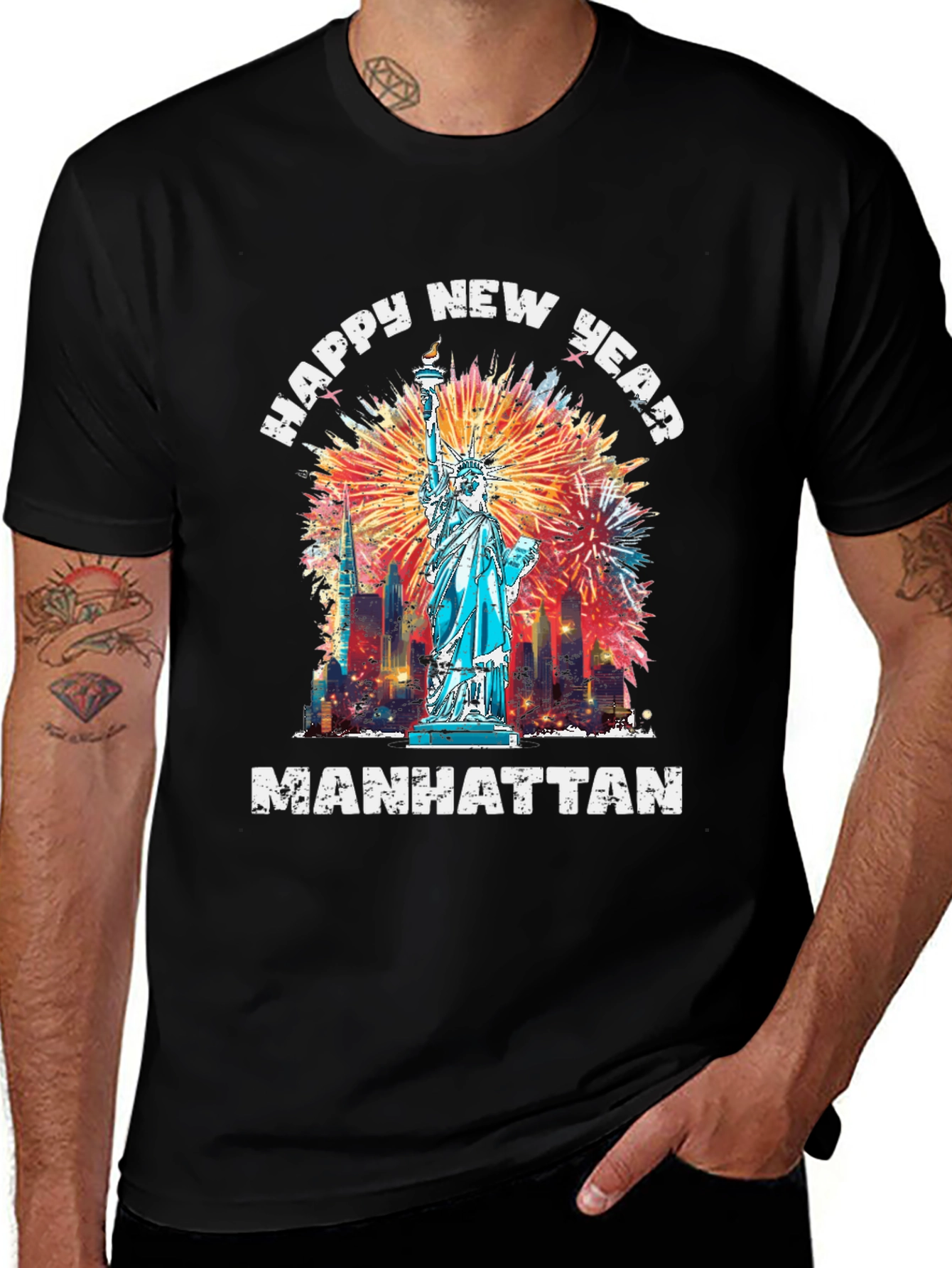 NY Happy New Year Manhattan T-Shirt
