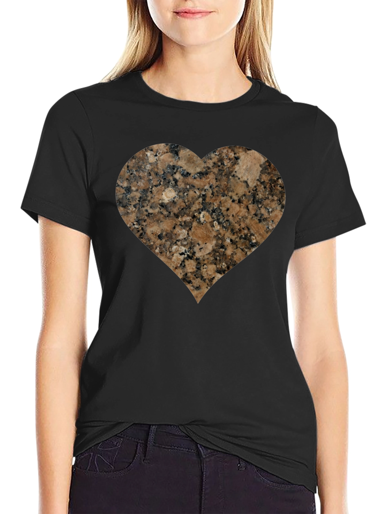 Granite Heart Tee - Unique Graphic T-Shirt